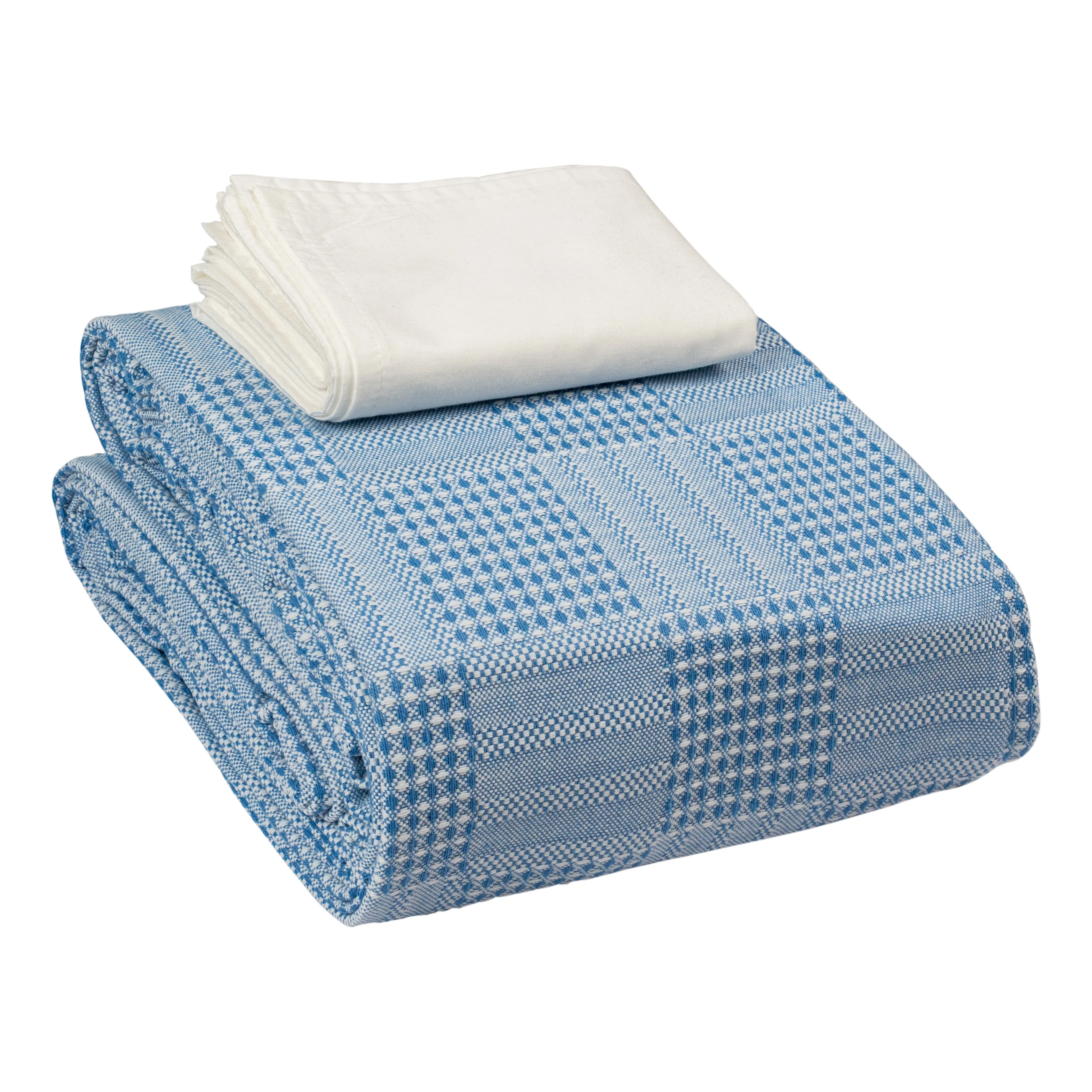 Saral Home Pure Cotton Bedsheet Set |Breathable Woven Bedspread with Pillow Cover | Huck Lace pattern | - Image 16