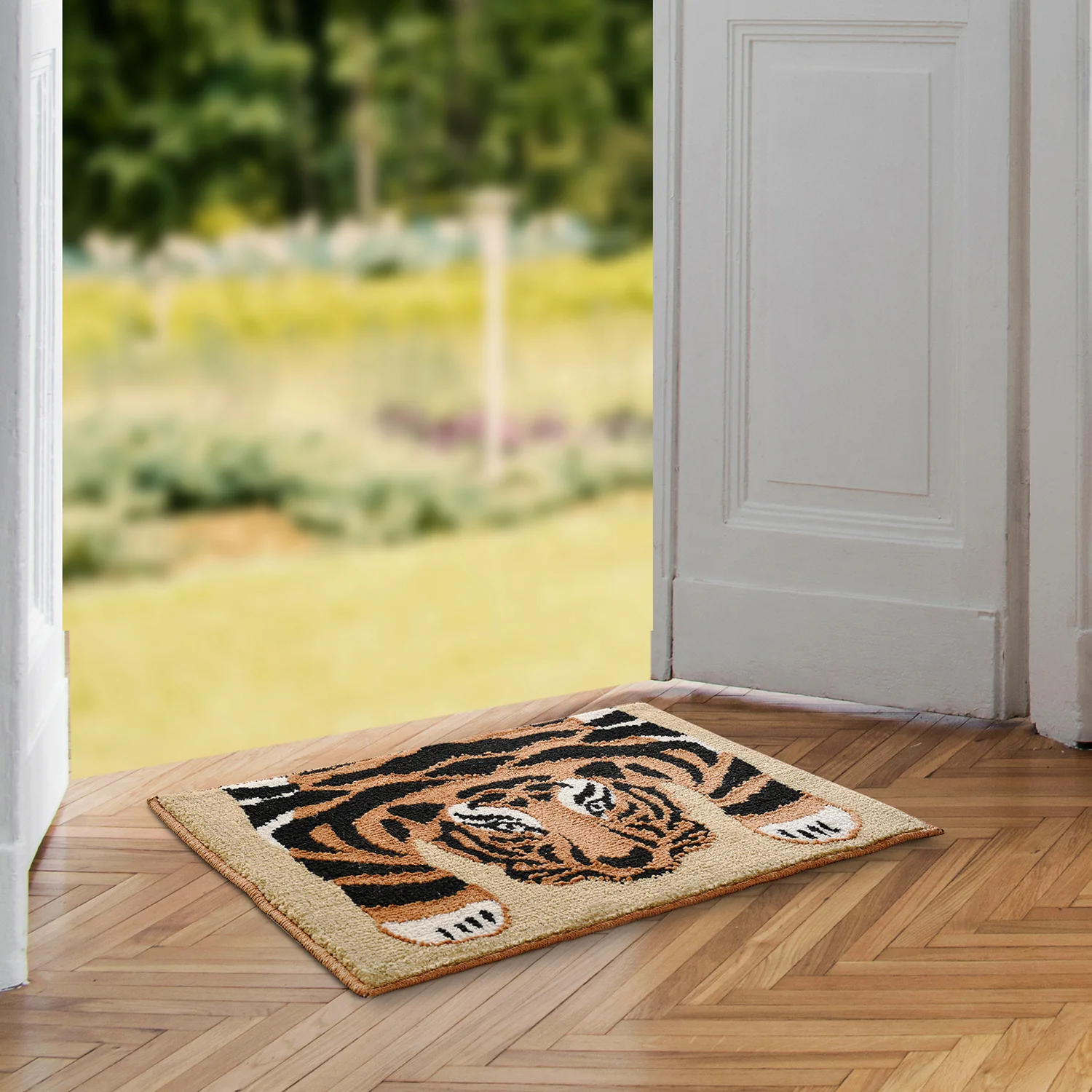 BAGH Anti-Slip Door Mat – 90x120 cm | Extra-Large Size with Natural Texture