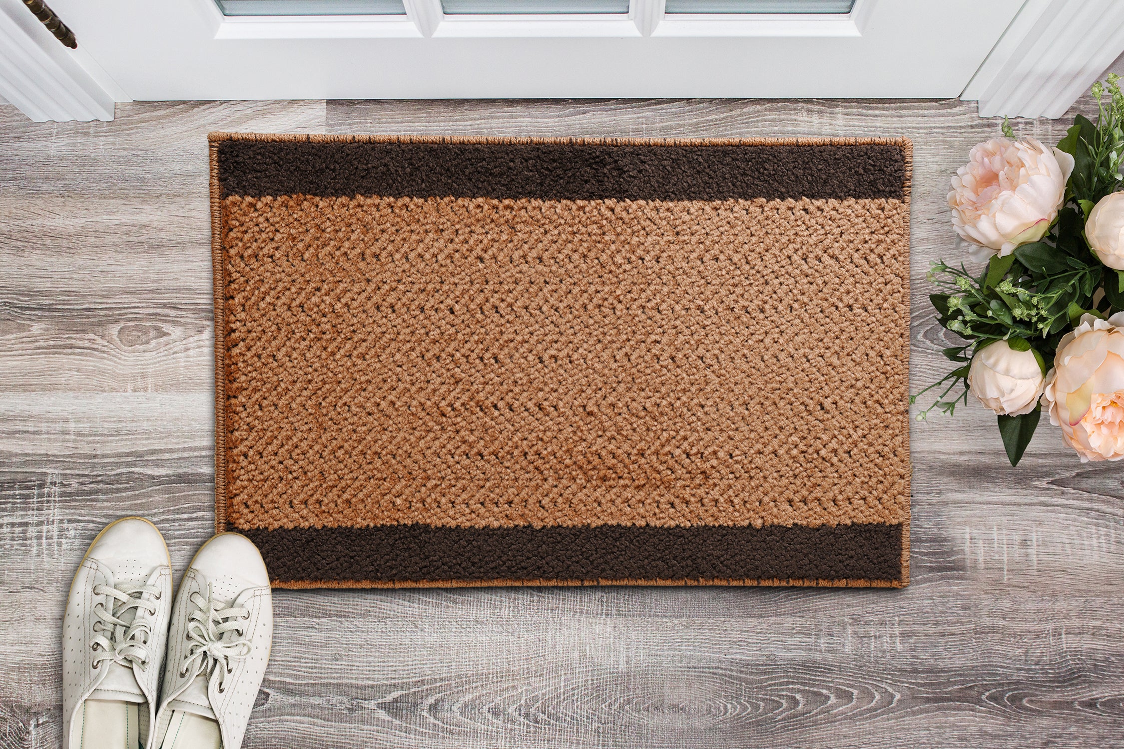 THAR Combo Anti-Slip Door Mat – Set of 2 | Desert-Inspired Texture & Firm Hold - Image 2