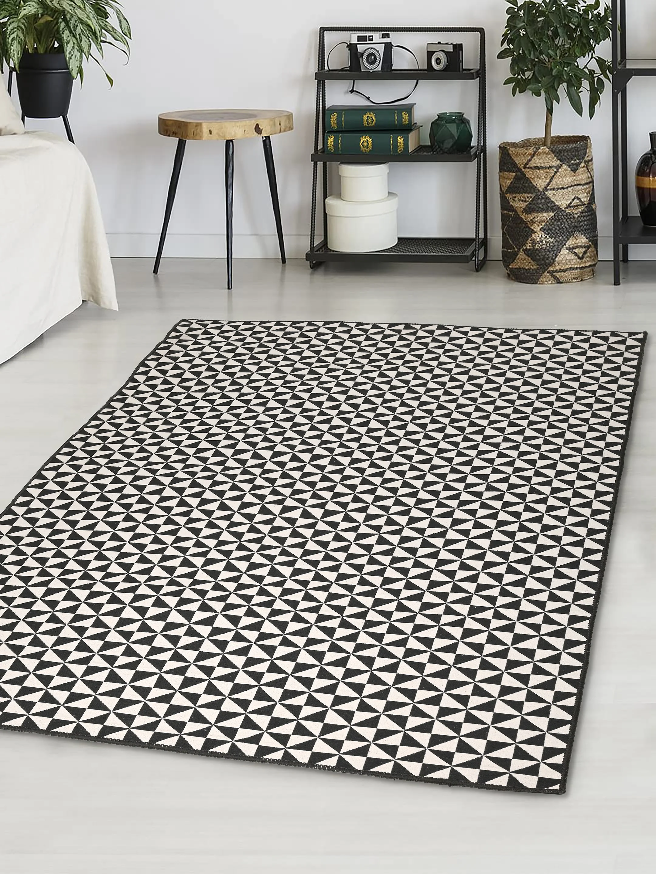 Firki Cotton Plain Surface Carpet | Natural Fabric with Minimalist Appeal - Image 14