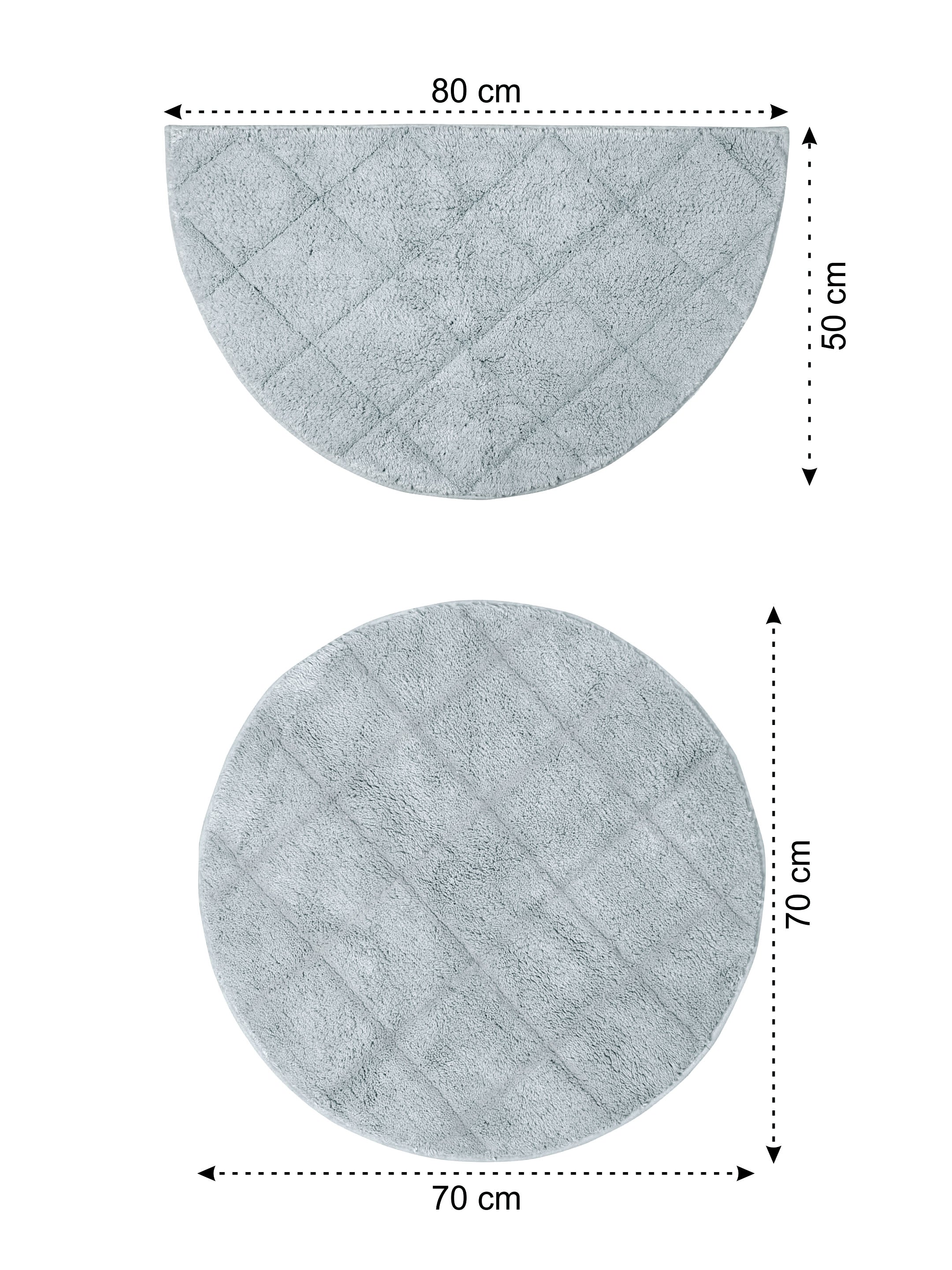 Affaire 100% Organic Cotton Antiskid Bathmat Set (2 Pc) | Plush Feel & Quick Dry - Image 3