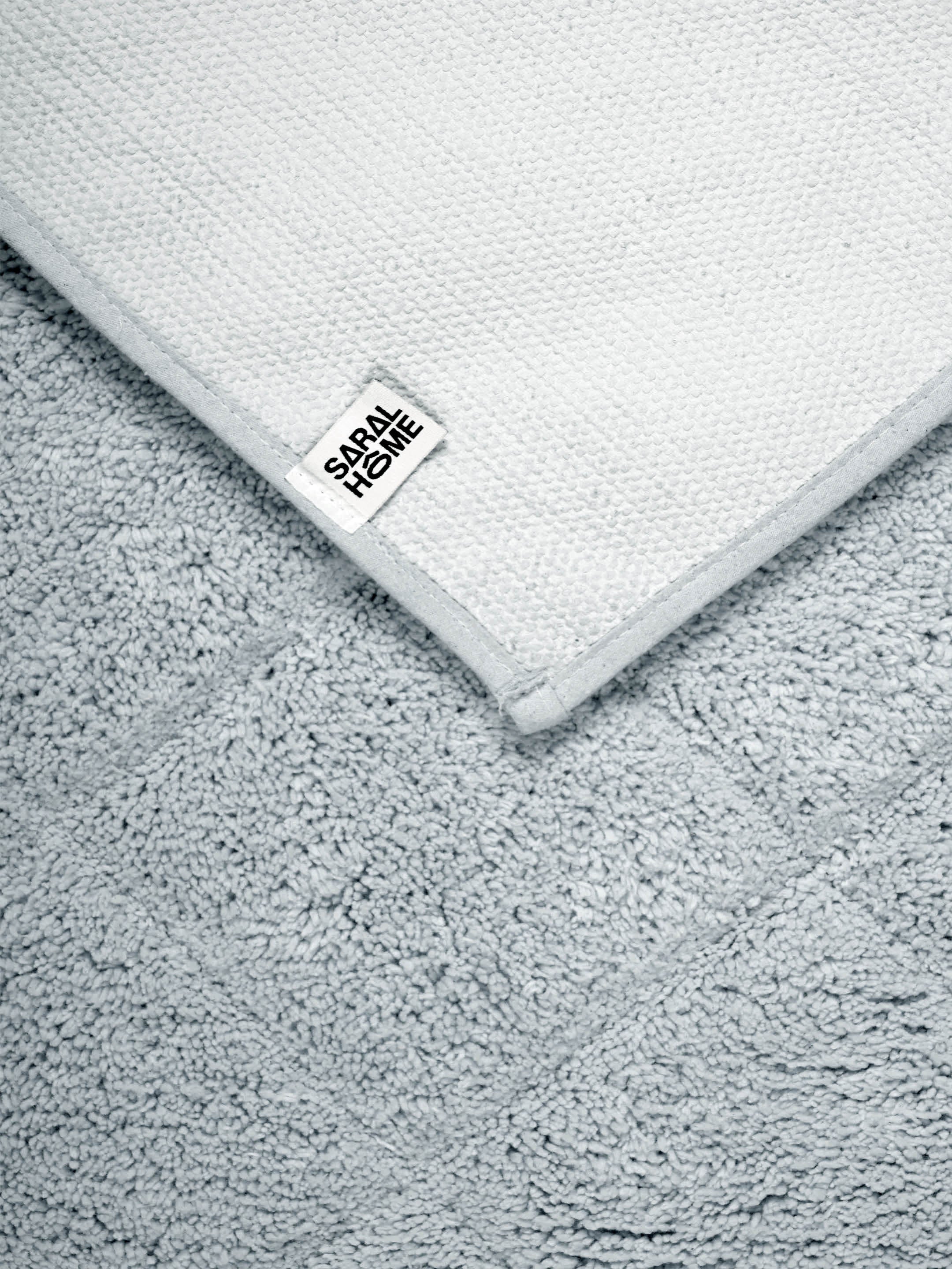 Affaire 100% Organic Cotton Antiskid Bathmat Set (2 Pc) | Plush Feel & Quick Dry - Image 6