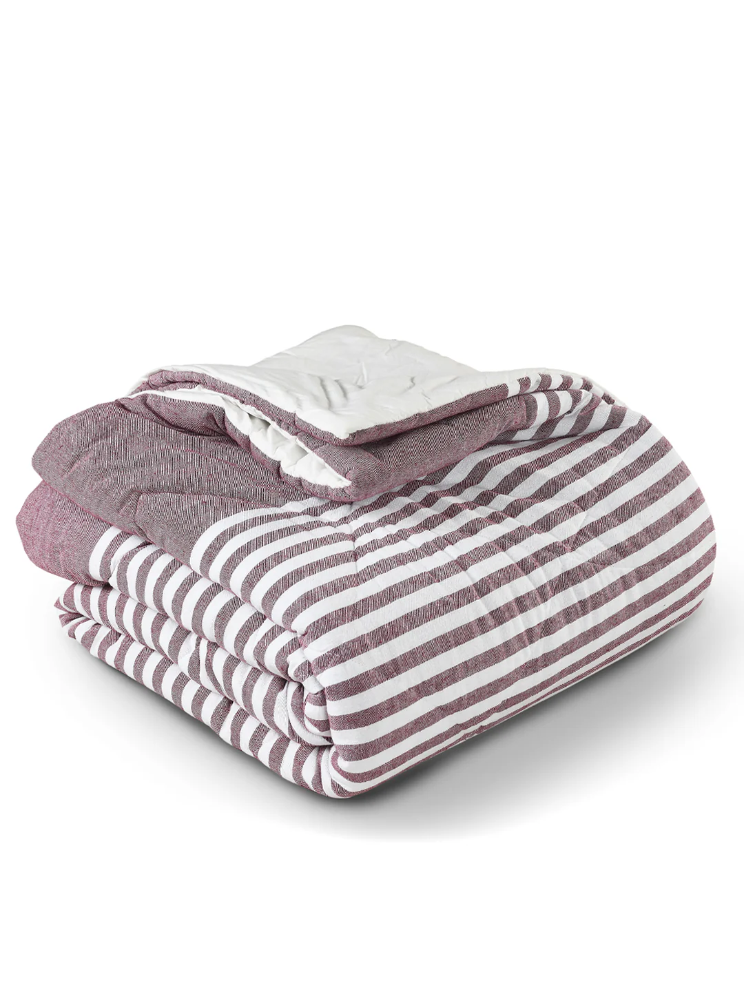All Over Cotton Striped Queen Size Quilt (90X100) - Image 13