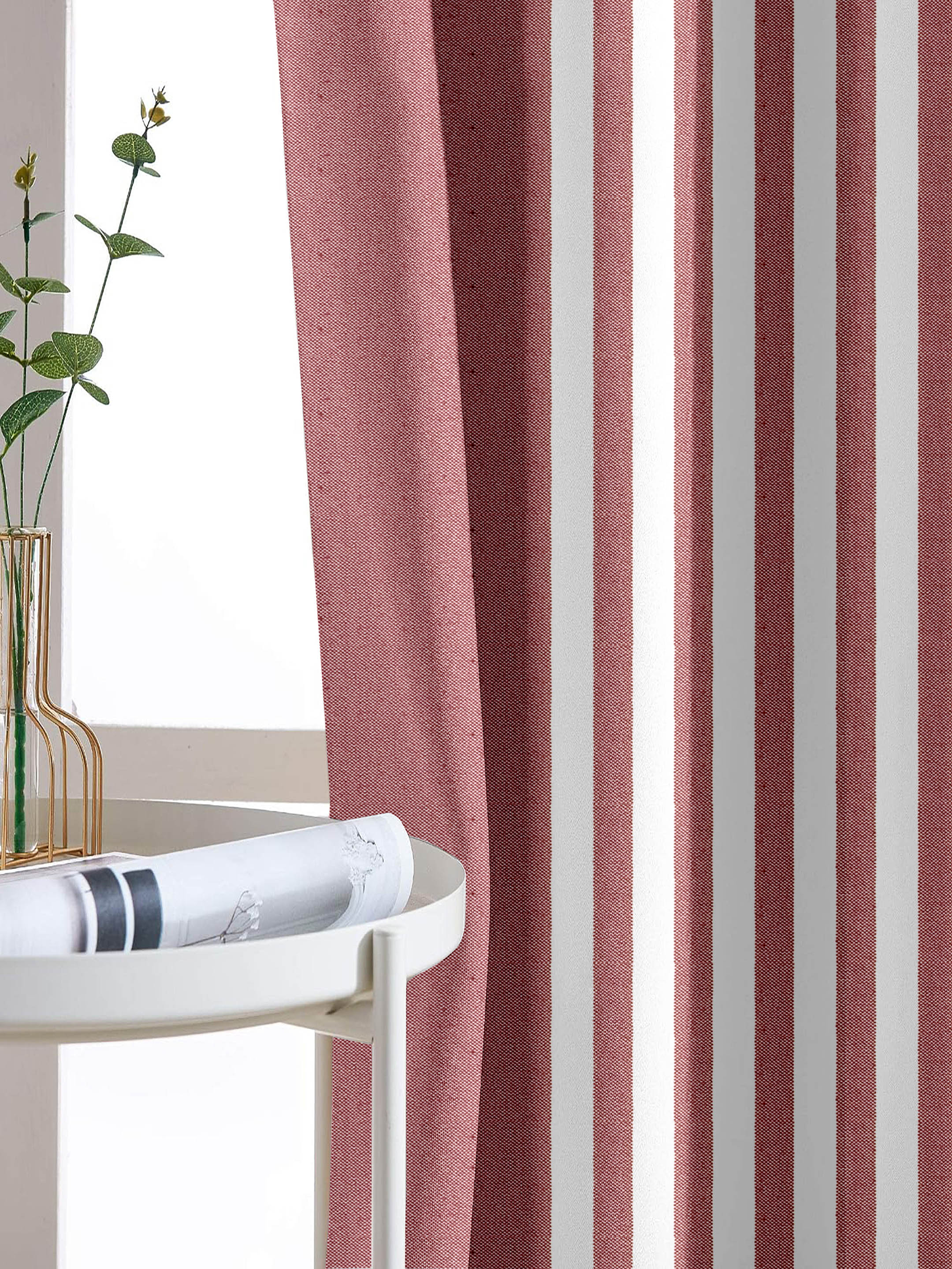 Even Stripe Handmade Cotton Curtains - Image 15