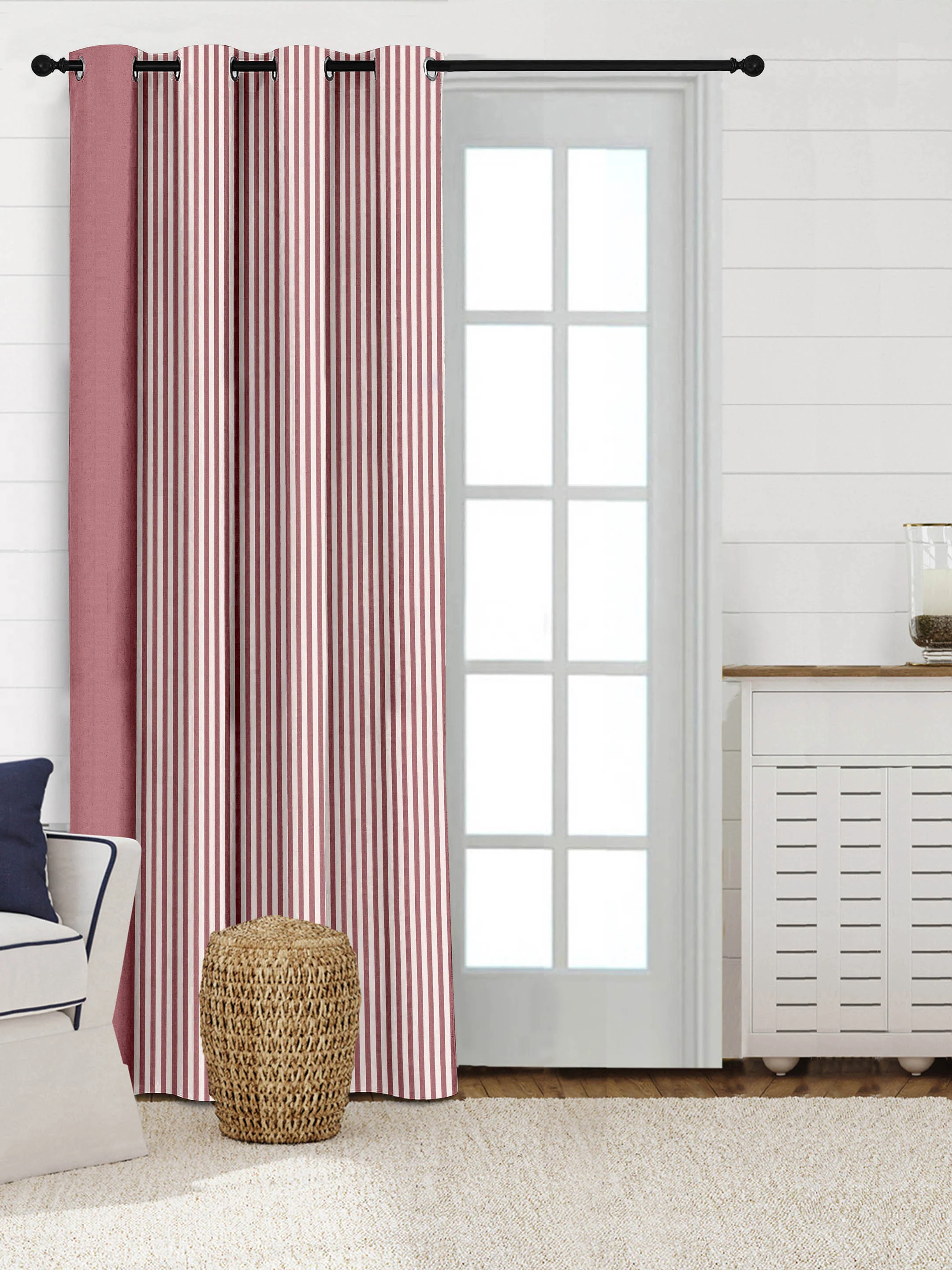 Even Stripe Handmade Cotton Curtains - Image 17