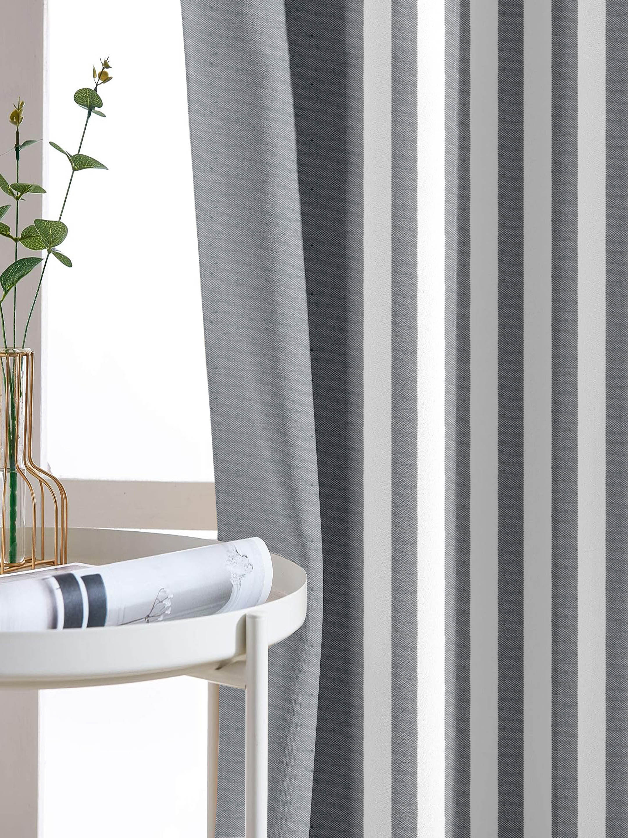 Even Stripe Handmade Cotton Curtains - Image 26