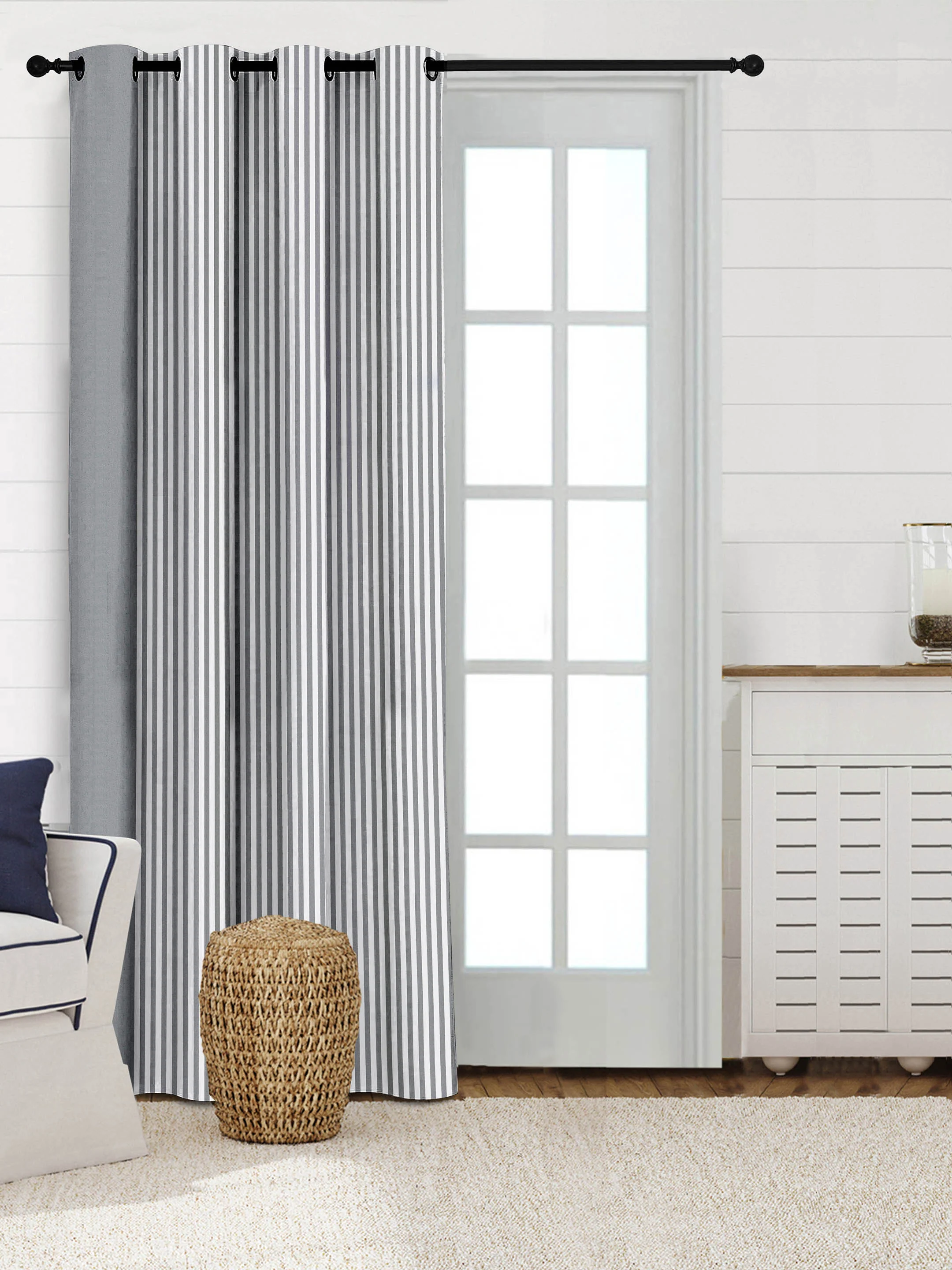 Even Stripe Handmade Cotton Curtains - Image 27