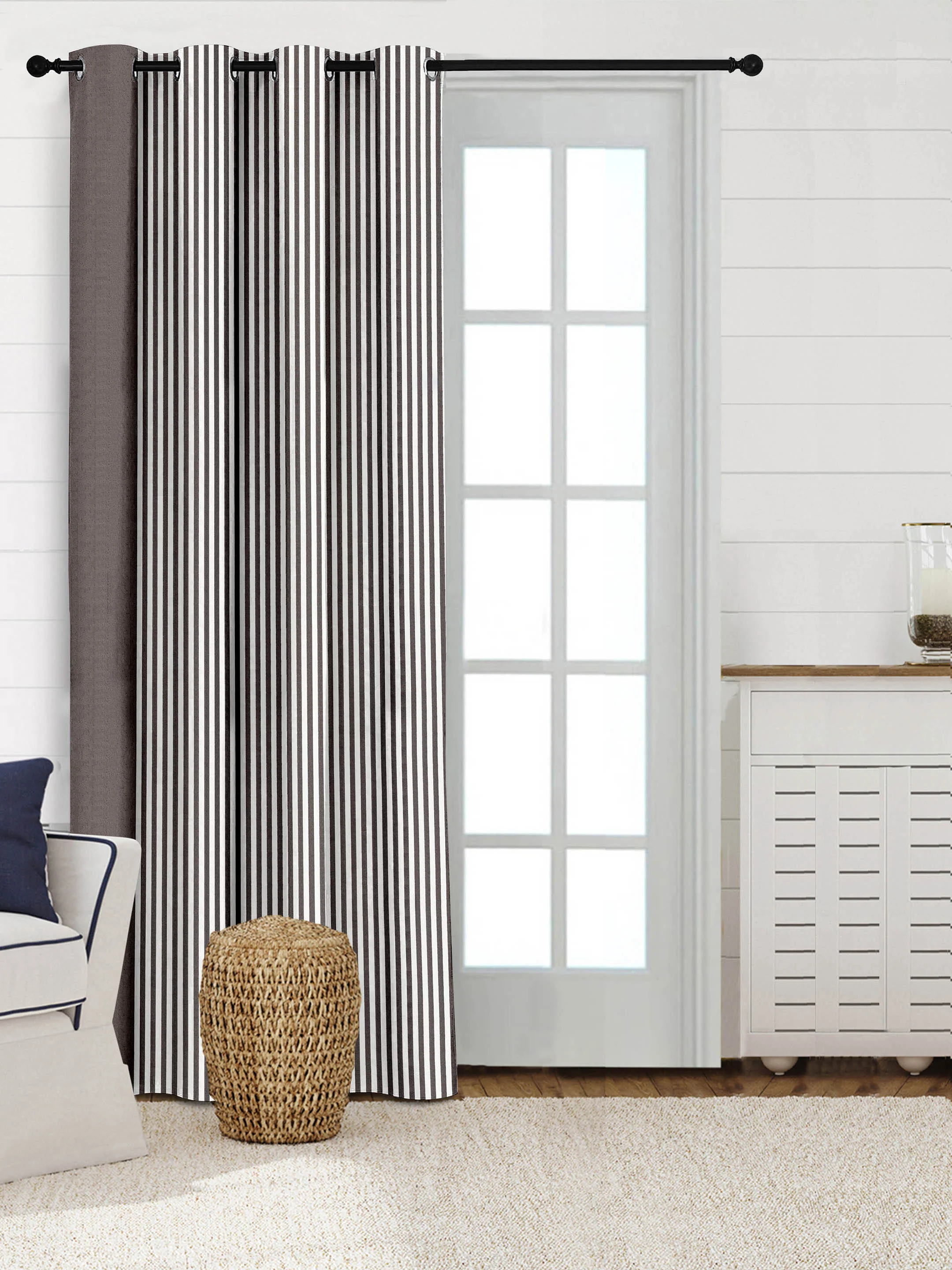 Even Stripe Handmade Cotton Curtains - Image 34