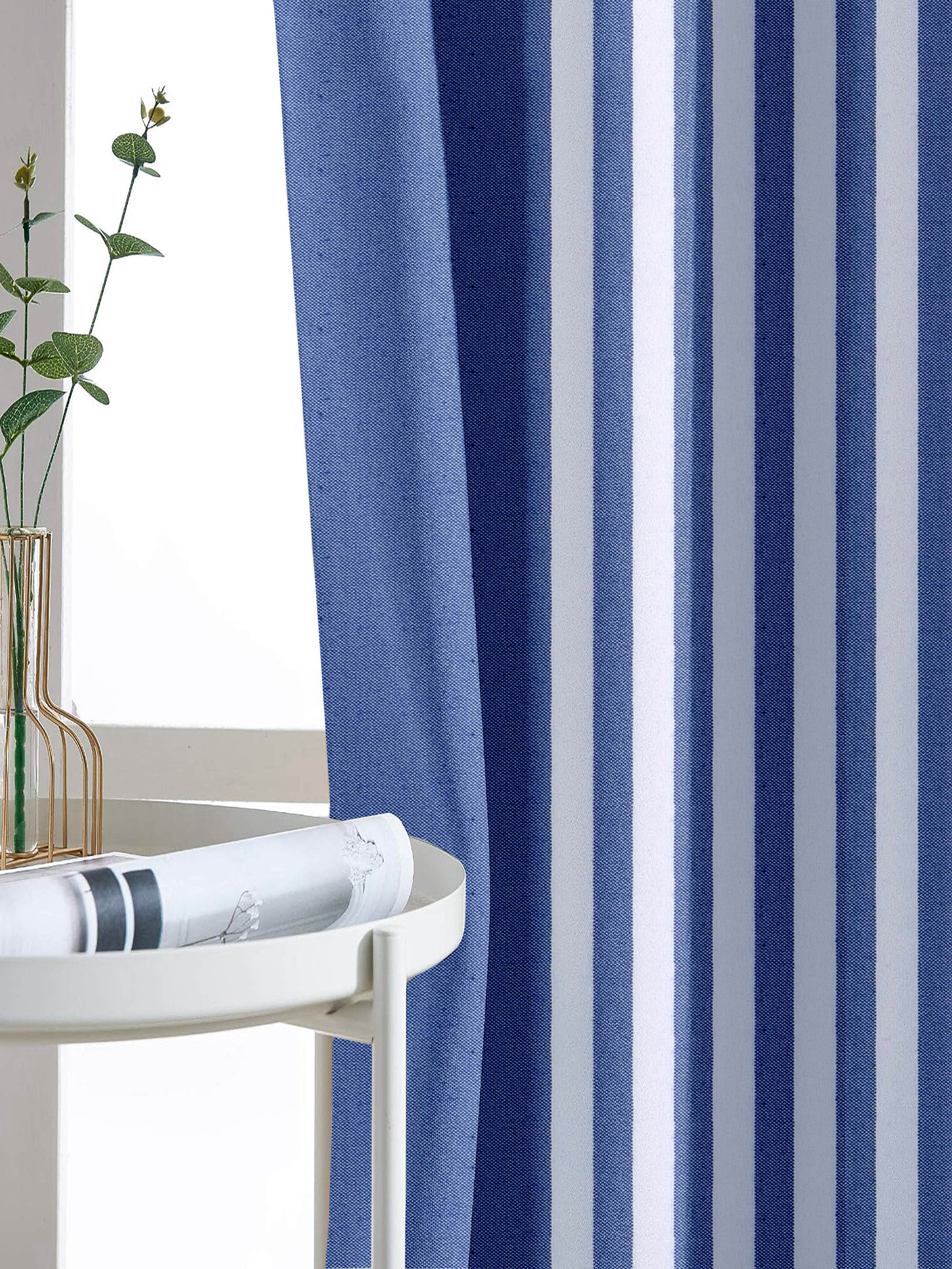 Even Stripe Handmade Cotton Curtains - Image 6