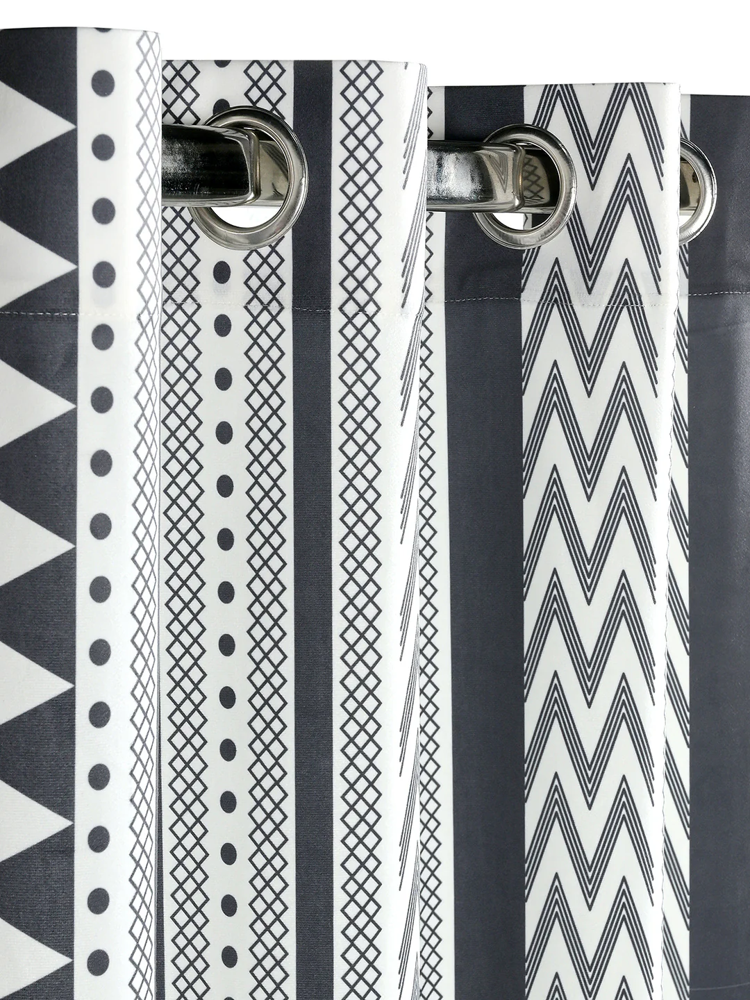 Aveda Velvet Boho Print Curtain | Chic Bohemian Living Room Curtain - Image 2