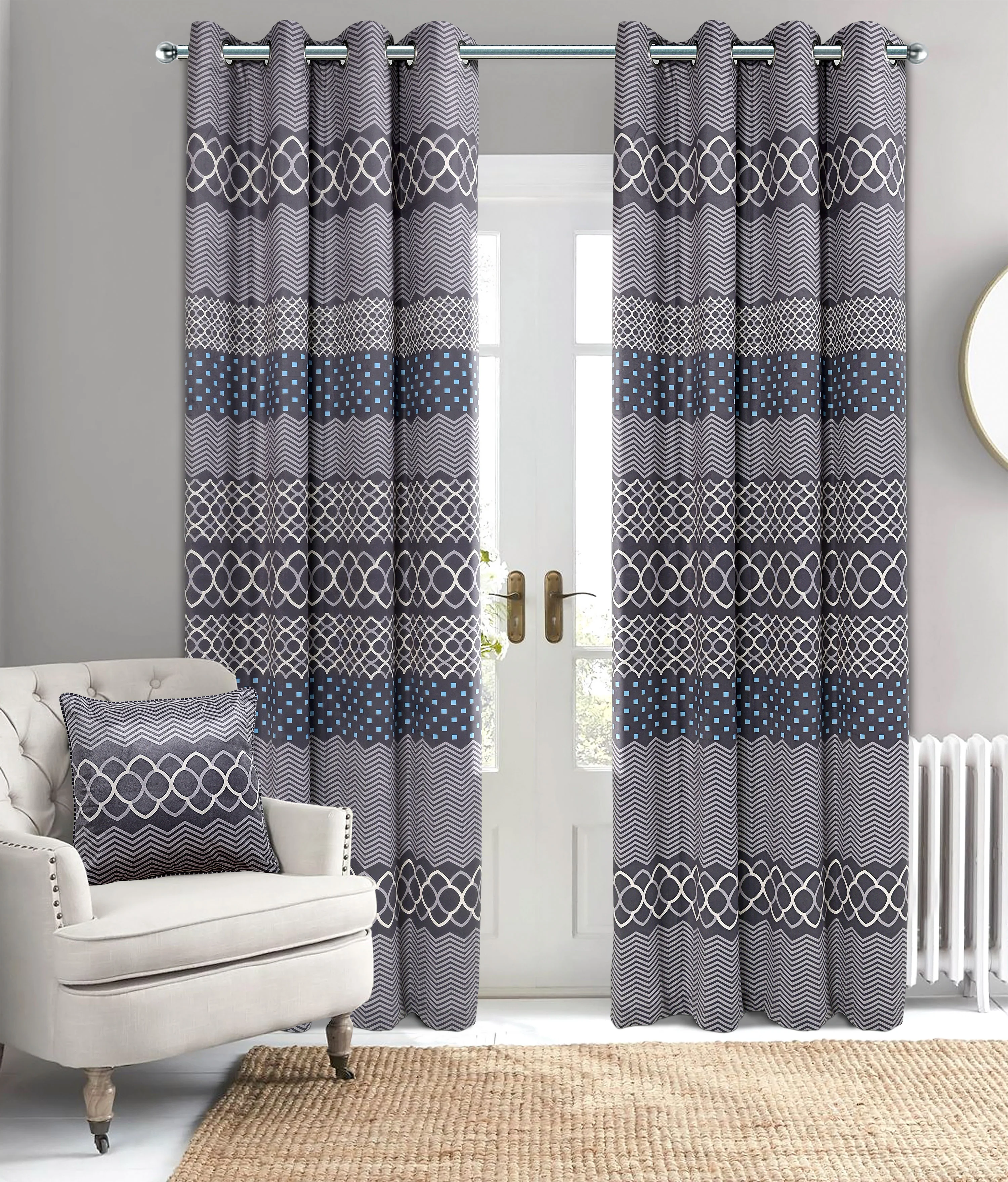Aveda Velvet Boho Cushion Covers | Artistic Digital Print | Set of 2 - Image 8