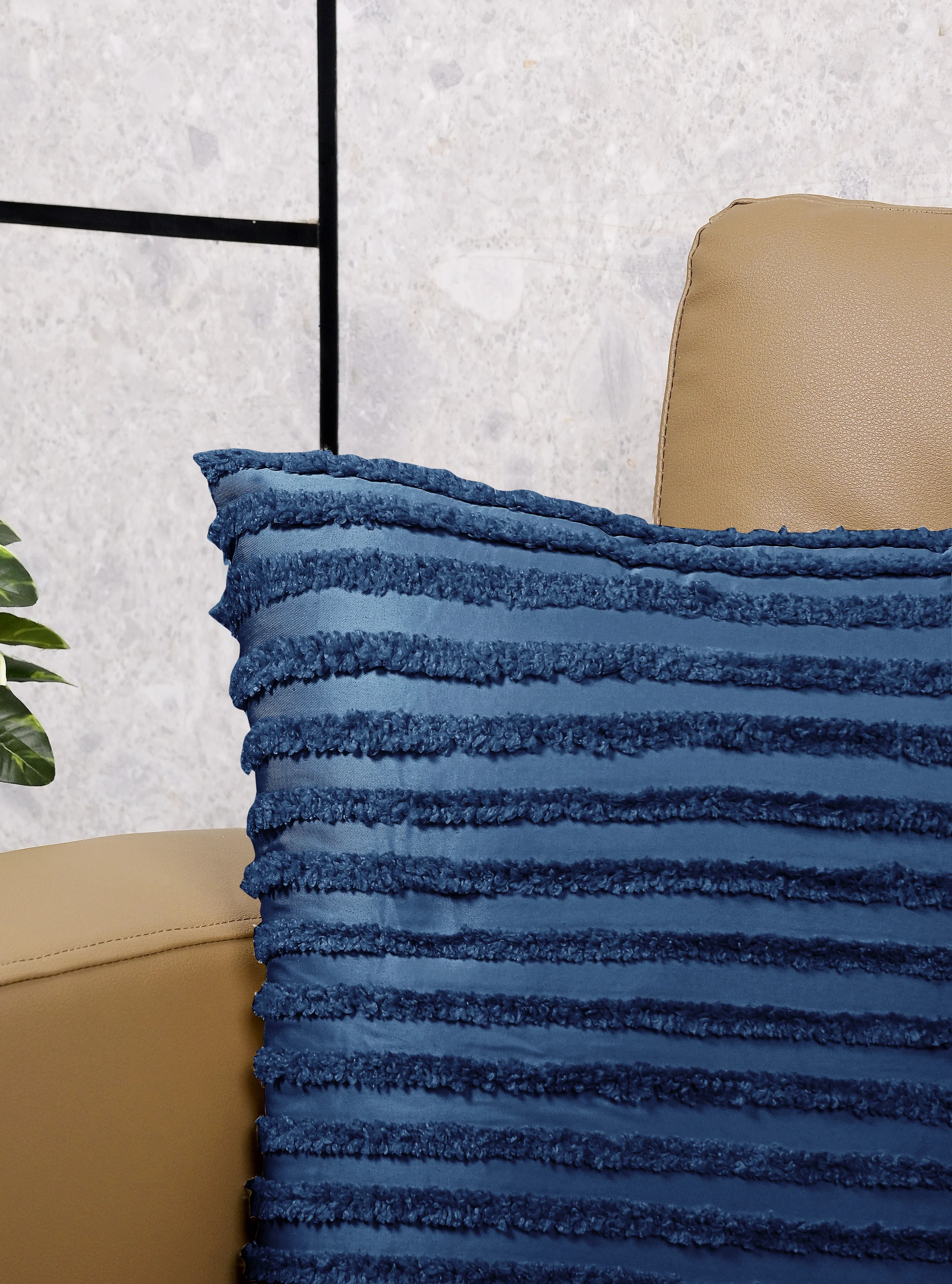 Axis Cushion Covers – Elegant Navy for a Sophisticated Living Space - Image 4