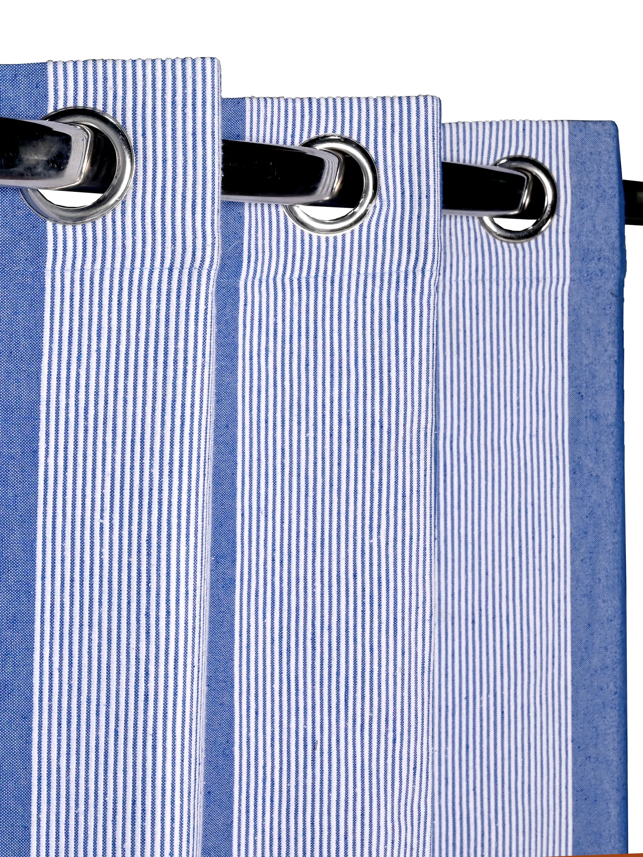 Bamboo Stripes Handmade Cotton Curtains - Image 7