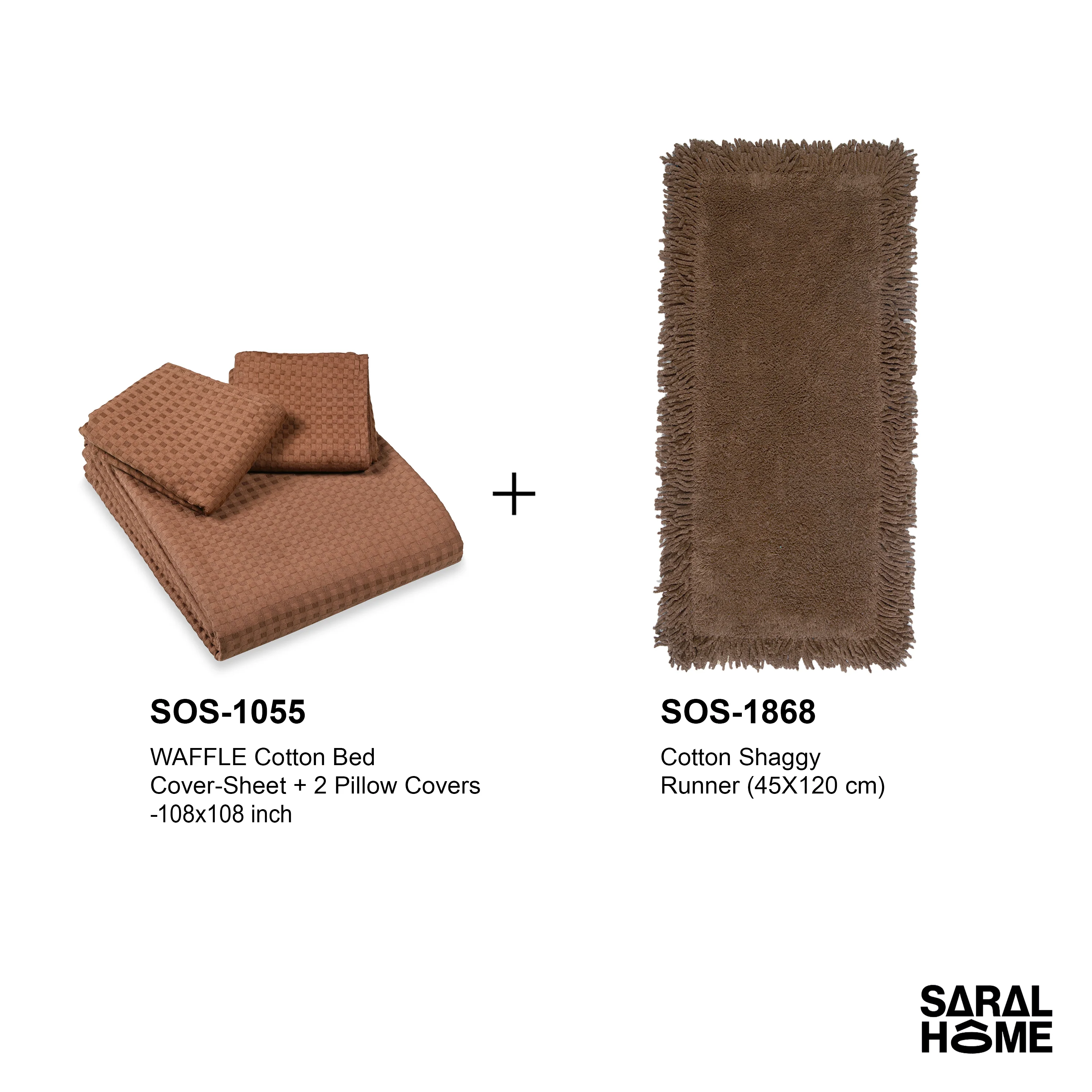 GIFT BASKET | 1 Bedsheet 2 Pillow Cover | 1 Floor Runner Matching Gift Set