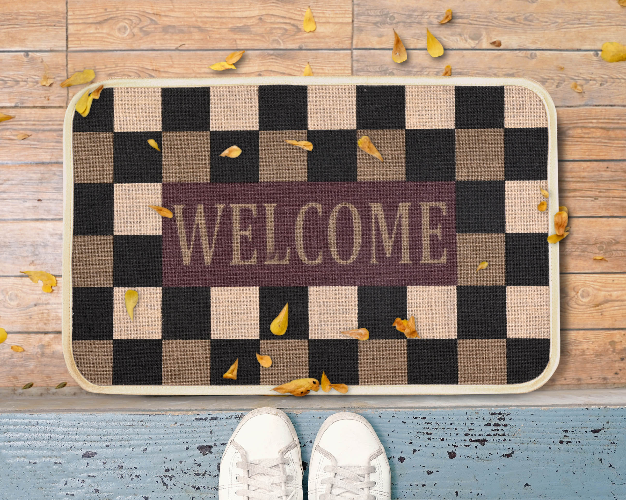 BLOOM Jute Doormats | Eco Friendly with Anti-Skid TPR Backing | Durable | Floor Mat Combo Pack of 3 Pcs Size 40x60 CM - Image 6