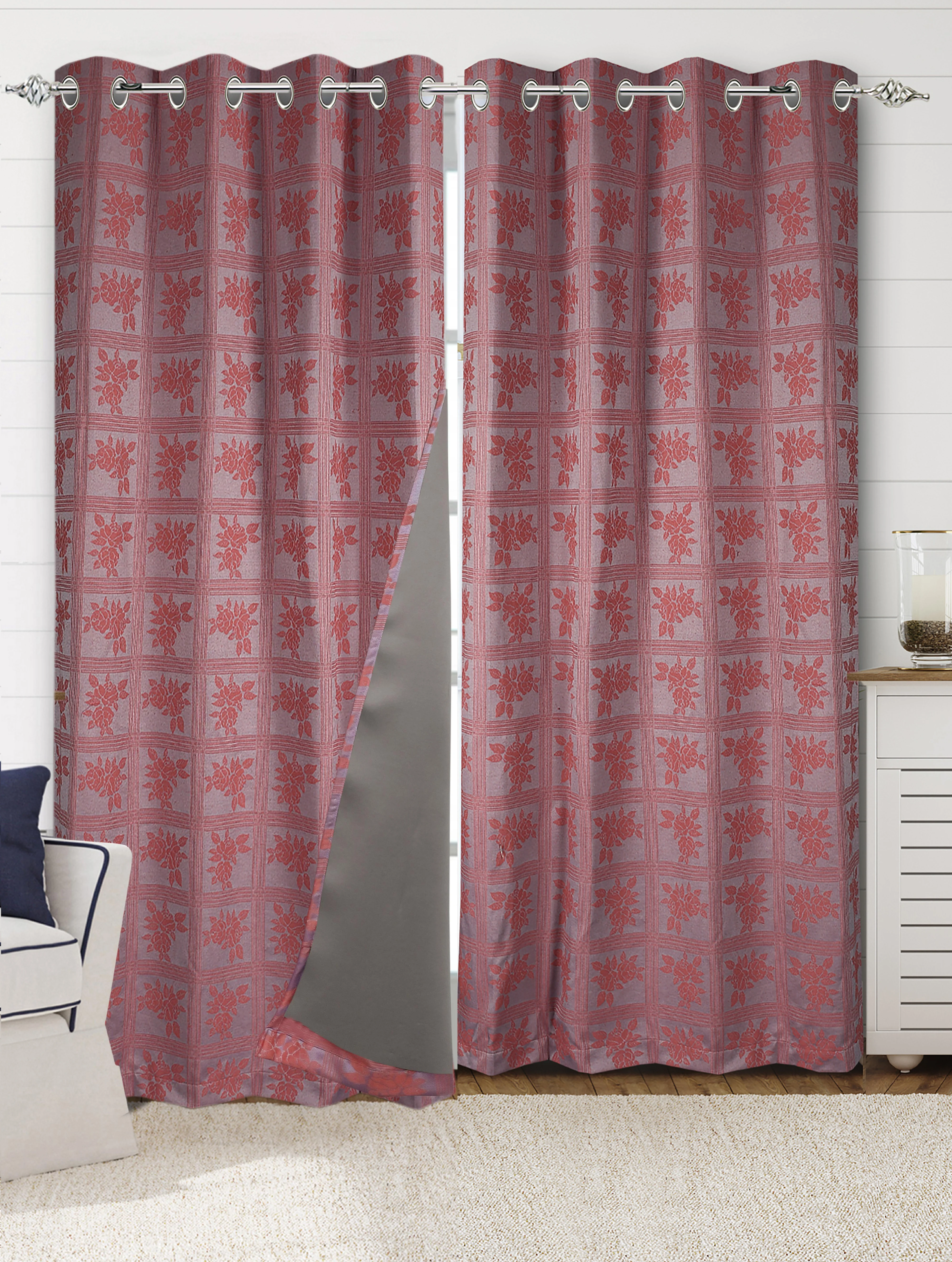 CHECKRO Cotton Curtains | Elegant Living Room Drapes - Image 12