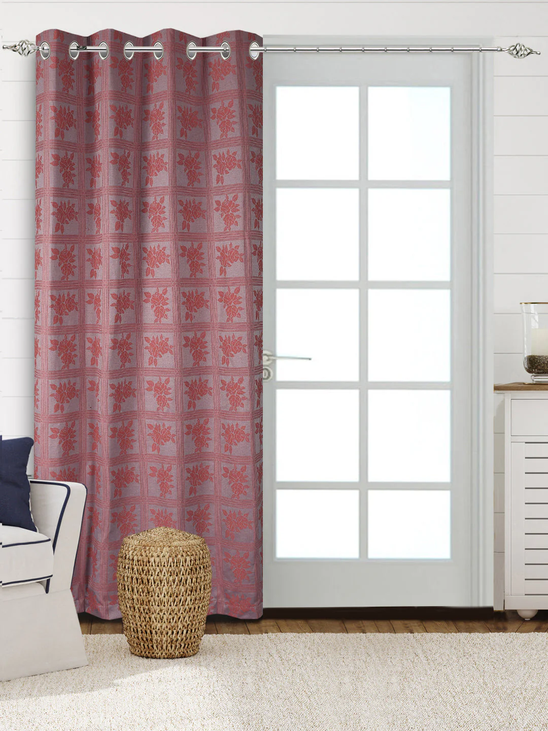 CHECKRO Cotton Curtains | Elegant Living Room Drapes - Image 13
