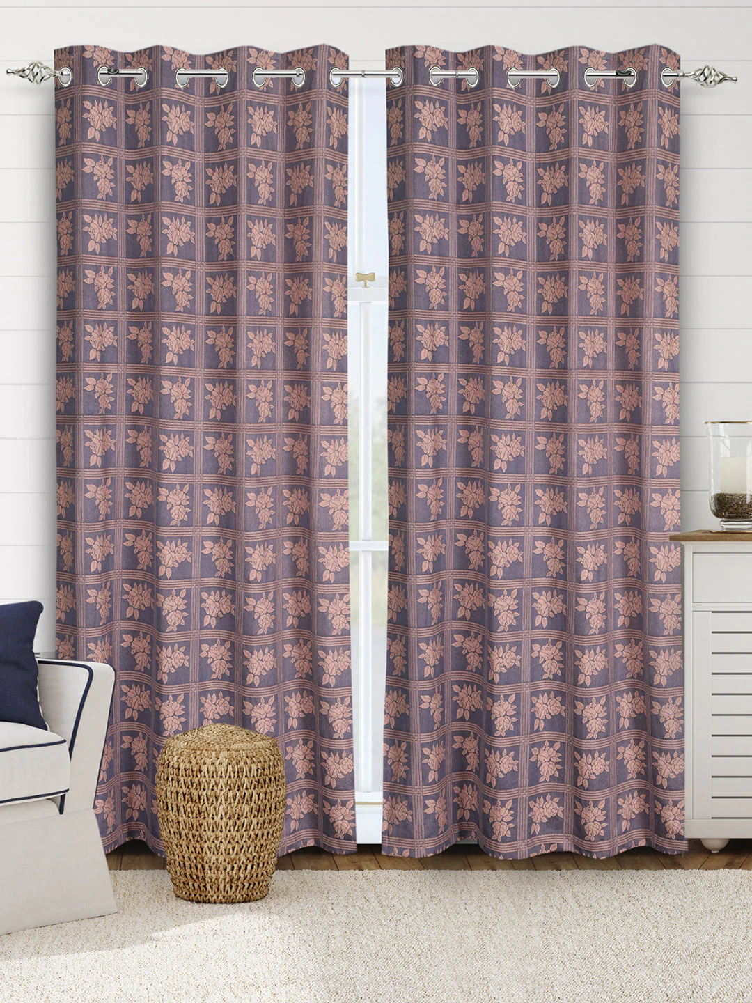 CHECKRO Cotton Curtains | Elegant Living Room Drapes - Image 18