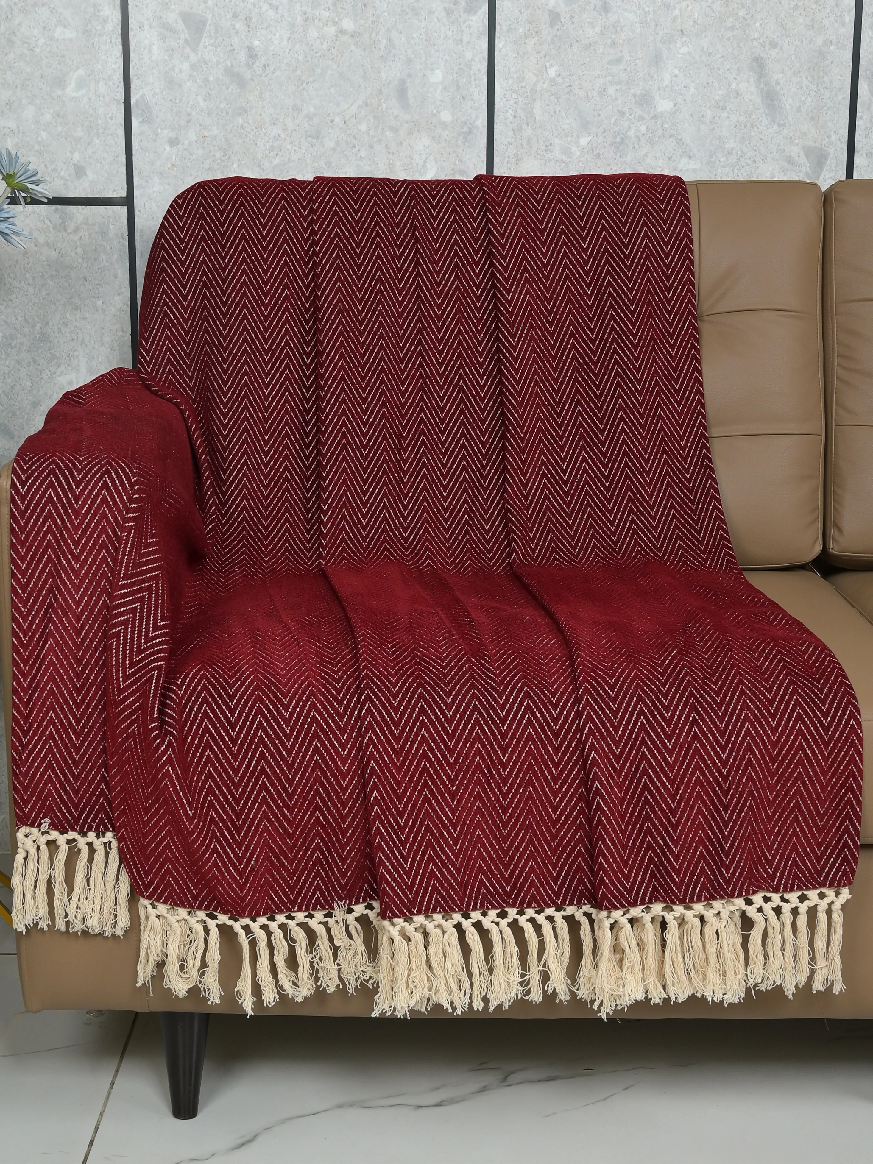 Chenille Velvet Sofa Throw Cover | Classic Shine - Image 12
