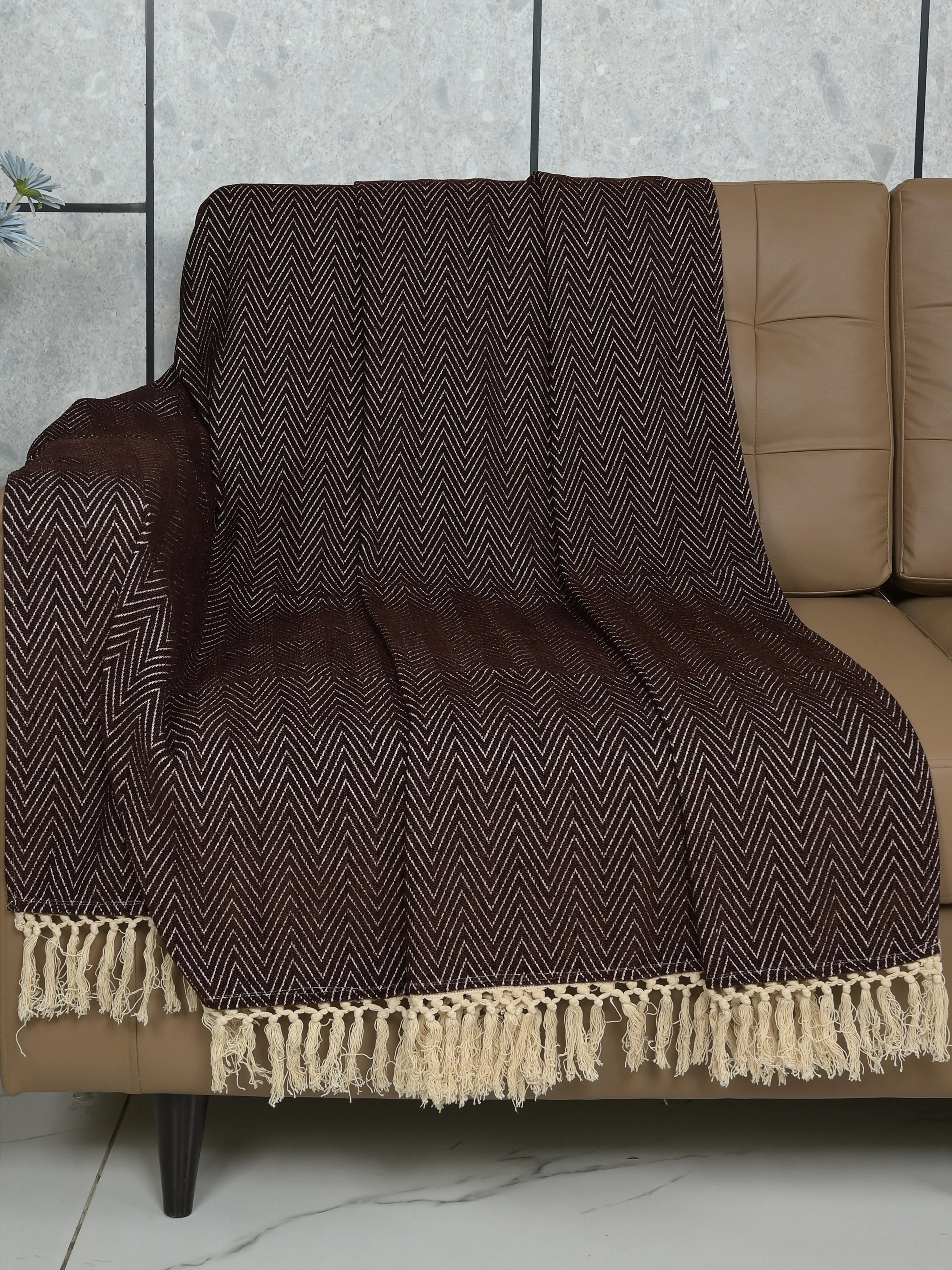 Chenille Velvet Sofa Throw Cover | Classic Shine - Image 7