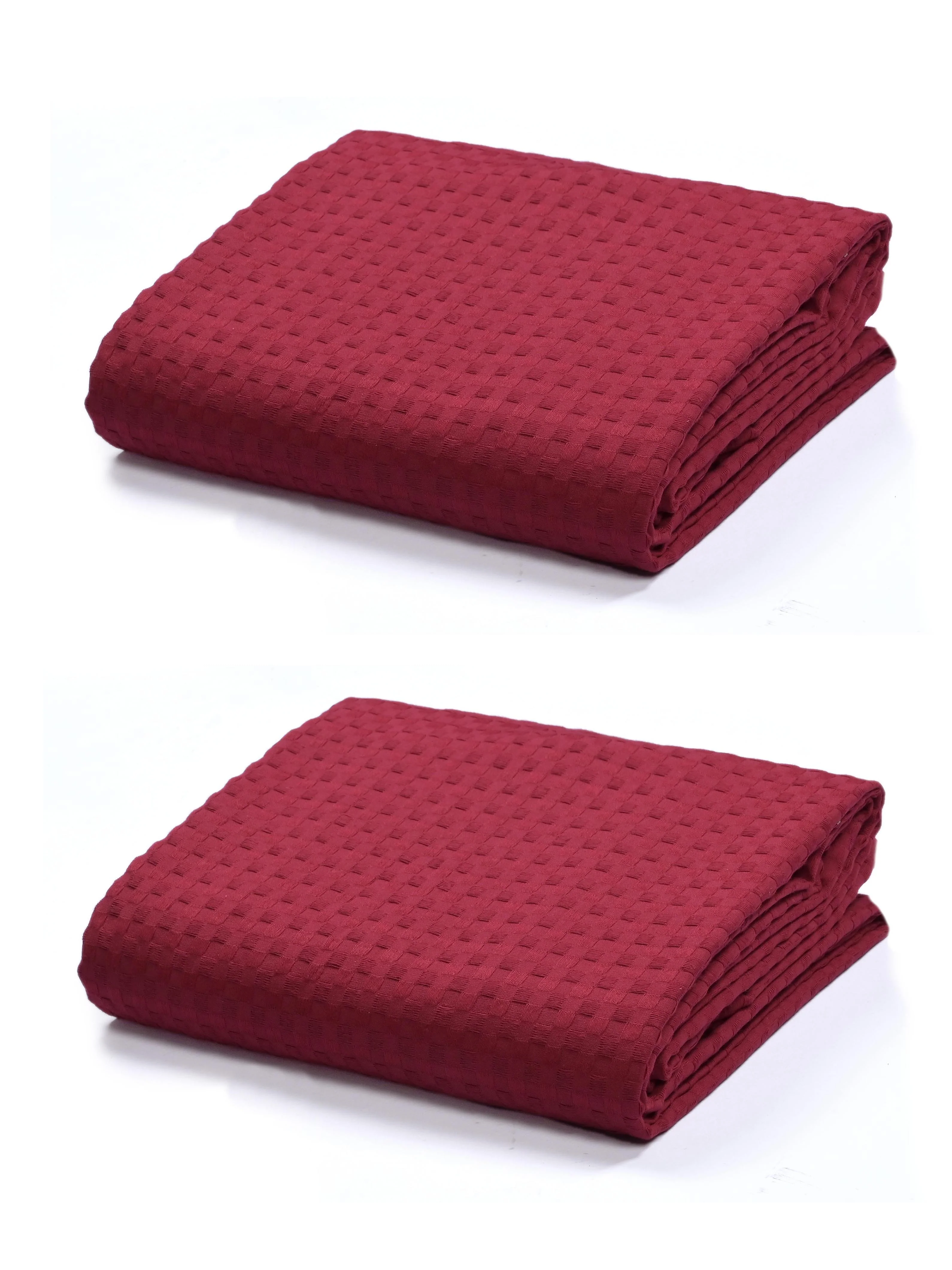 Waffle Cotton Sofa Throw Cover | Textured Weave - Image 11