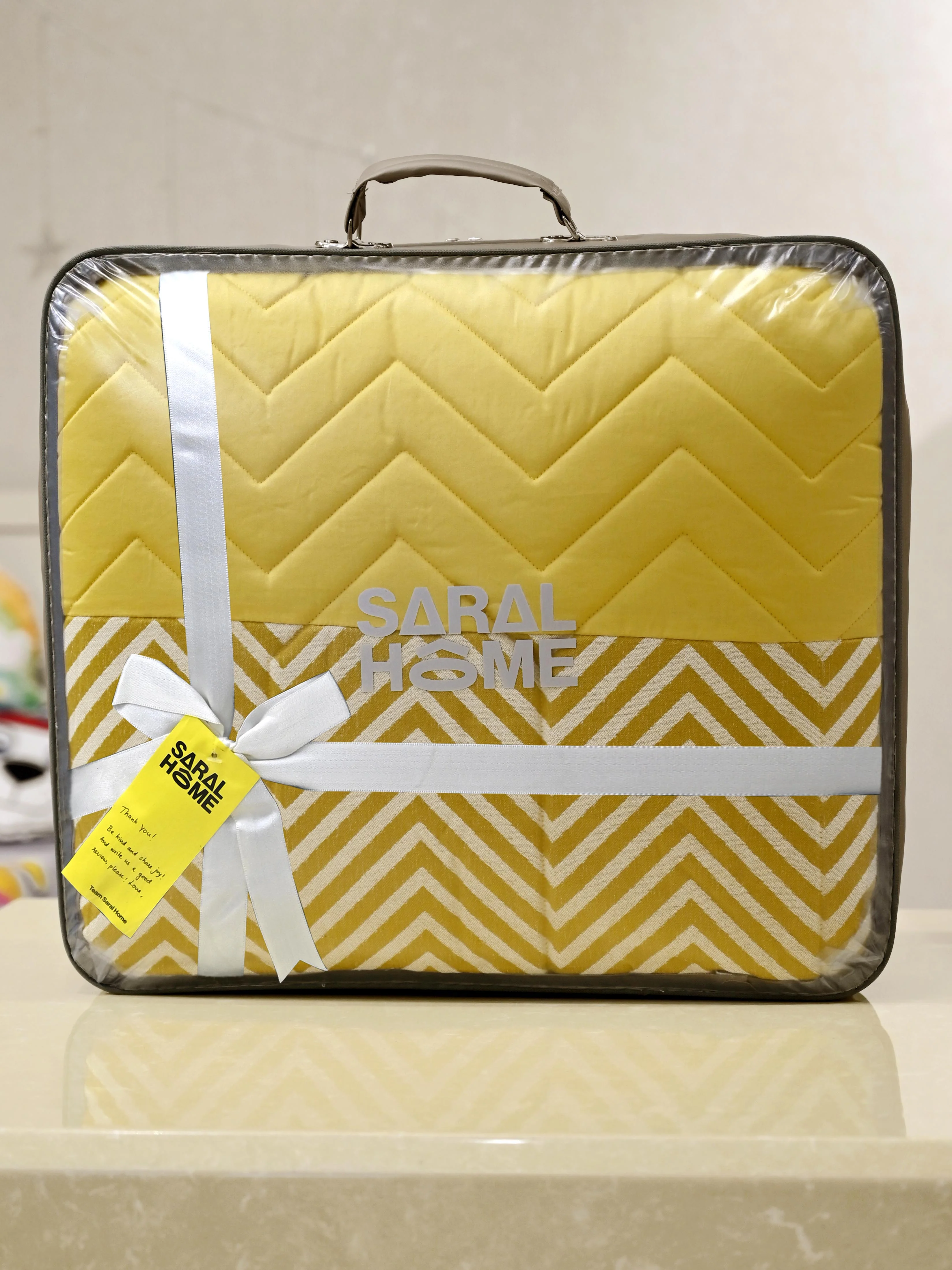 GIFT BAG | CHEVRON DAMASK All Season Reversible Quilt/ Comforter
