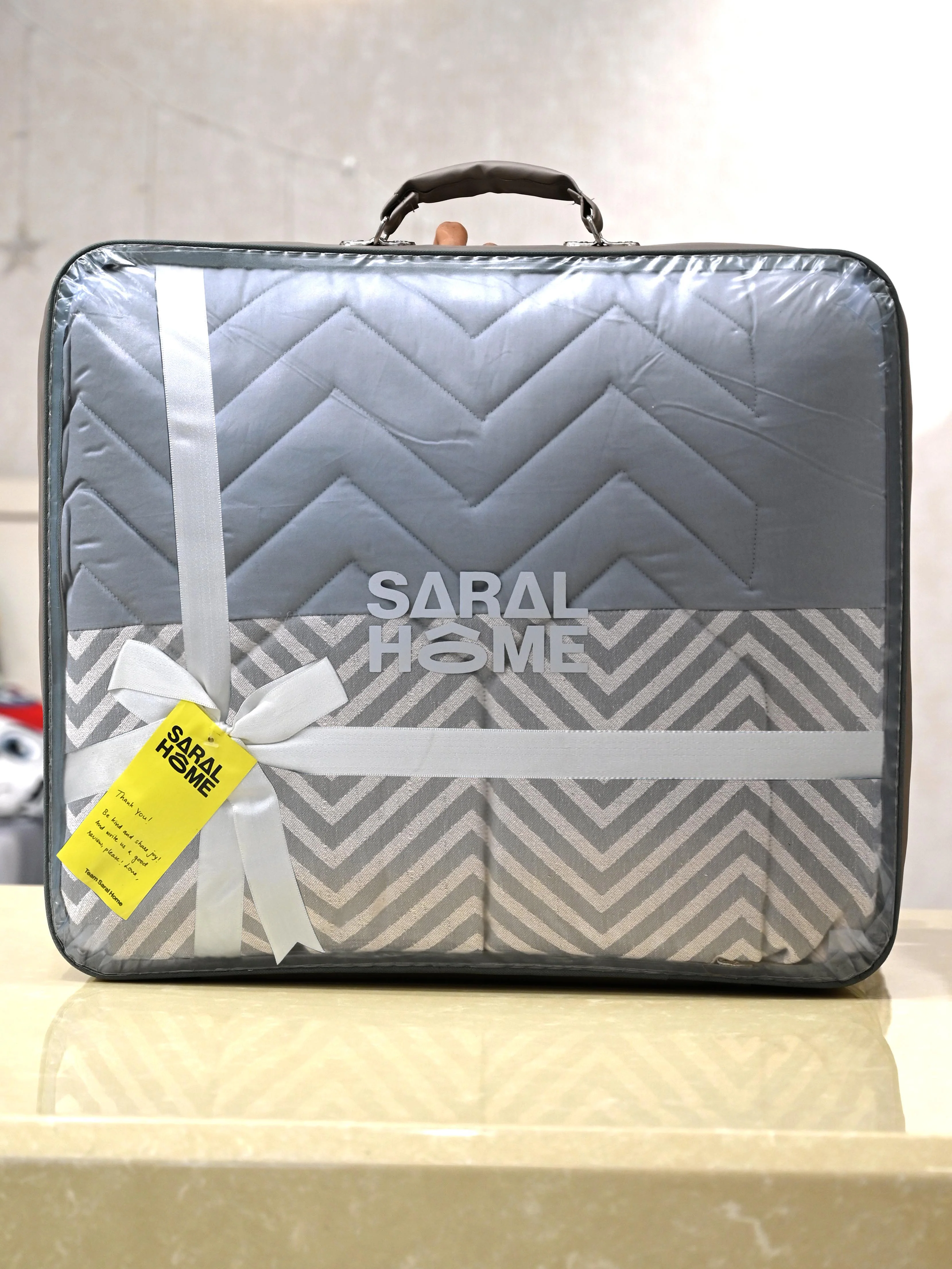 GIFT BAG | CHEVRON DAMASK All Season Reversible Quilt/ Comforter
