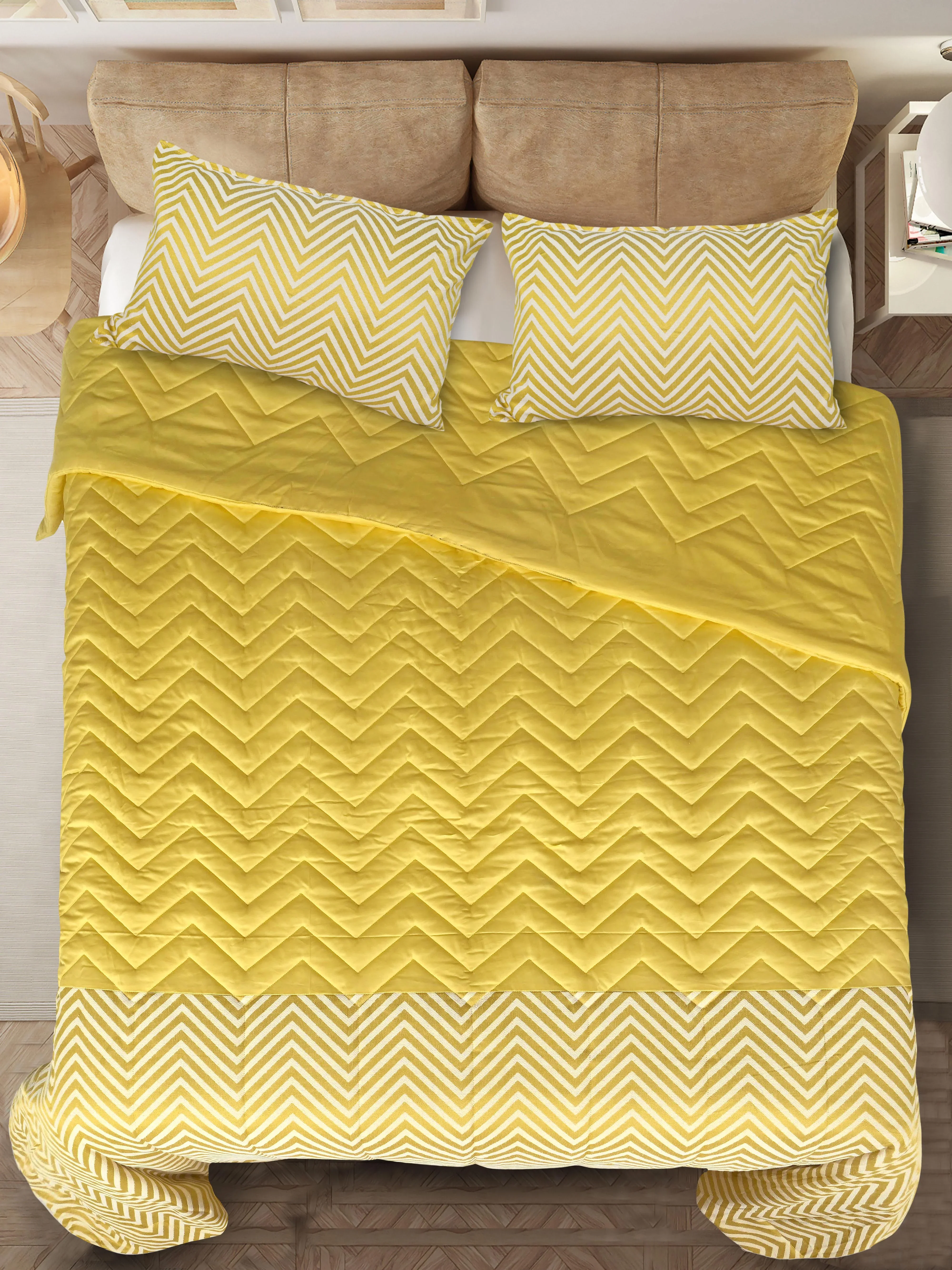 Chevron Damask All Season Reversible Quilt - Image 12