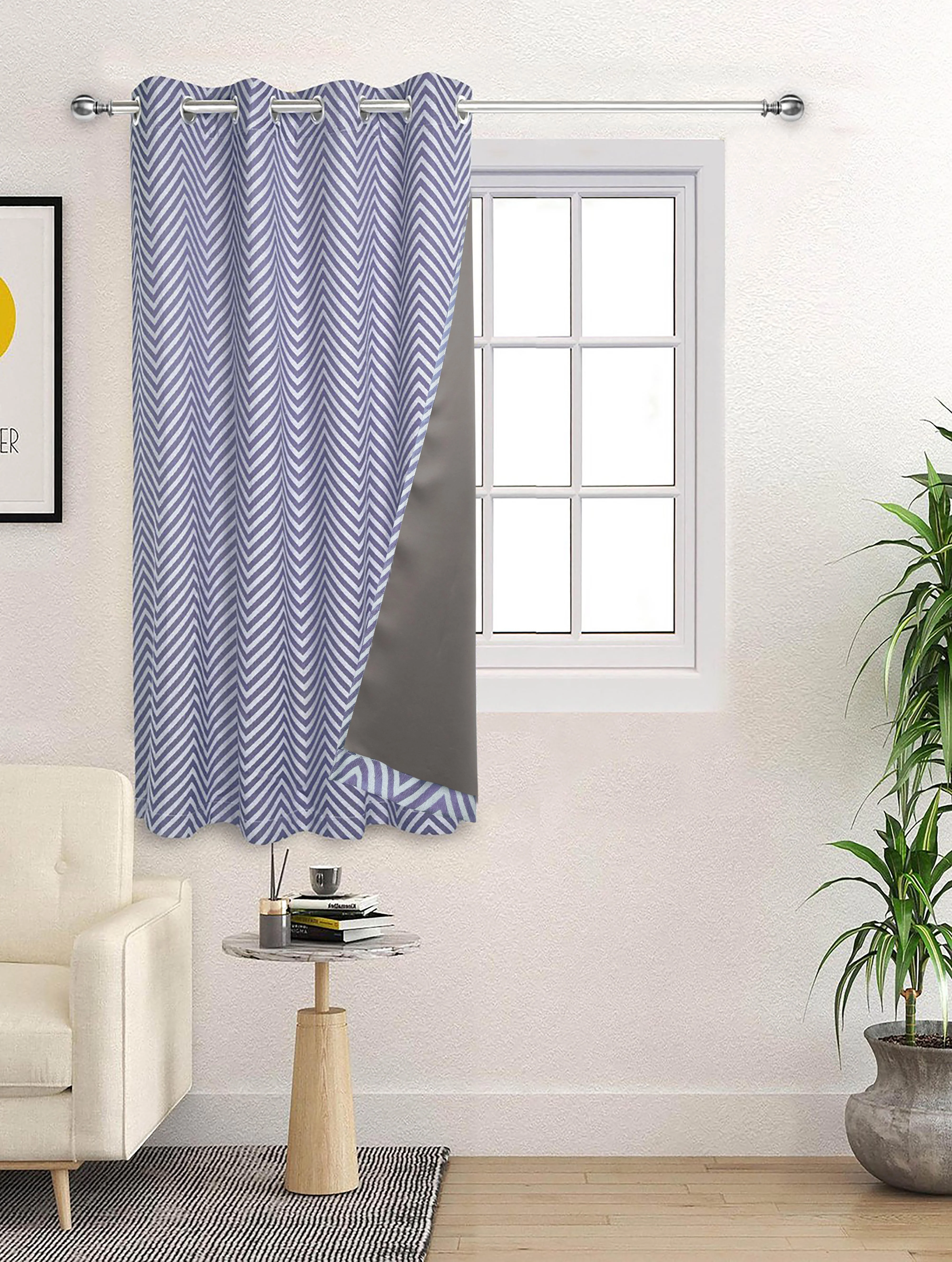 CHEVRON Damask Cotton Curtains | Elegant Living Room Drapes - Image 11