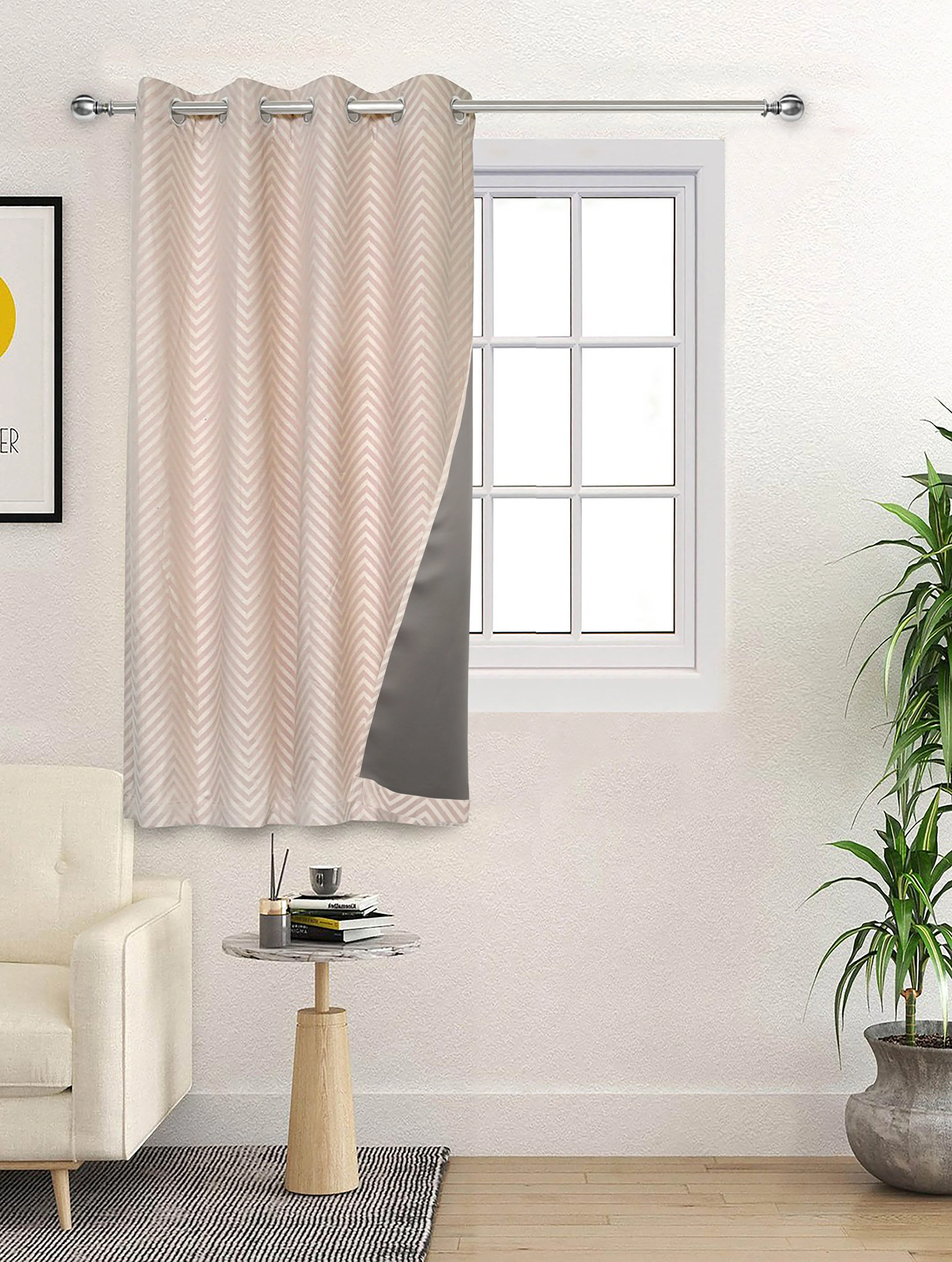 CHEVRON Damask Cotton Curtains | Elegant Living Room Drapes - Image 19