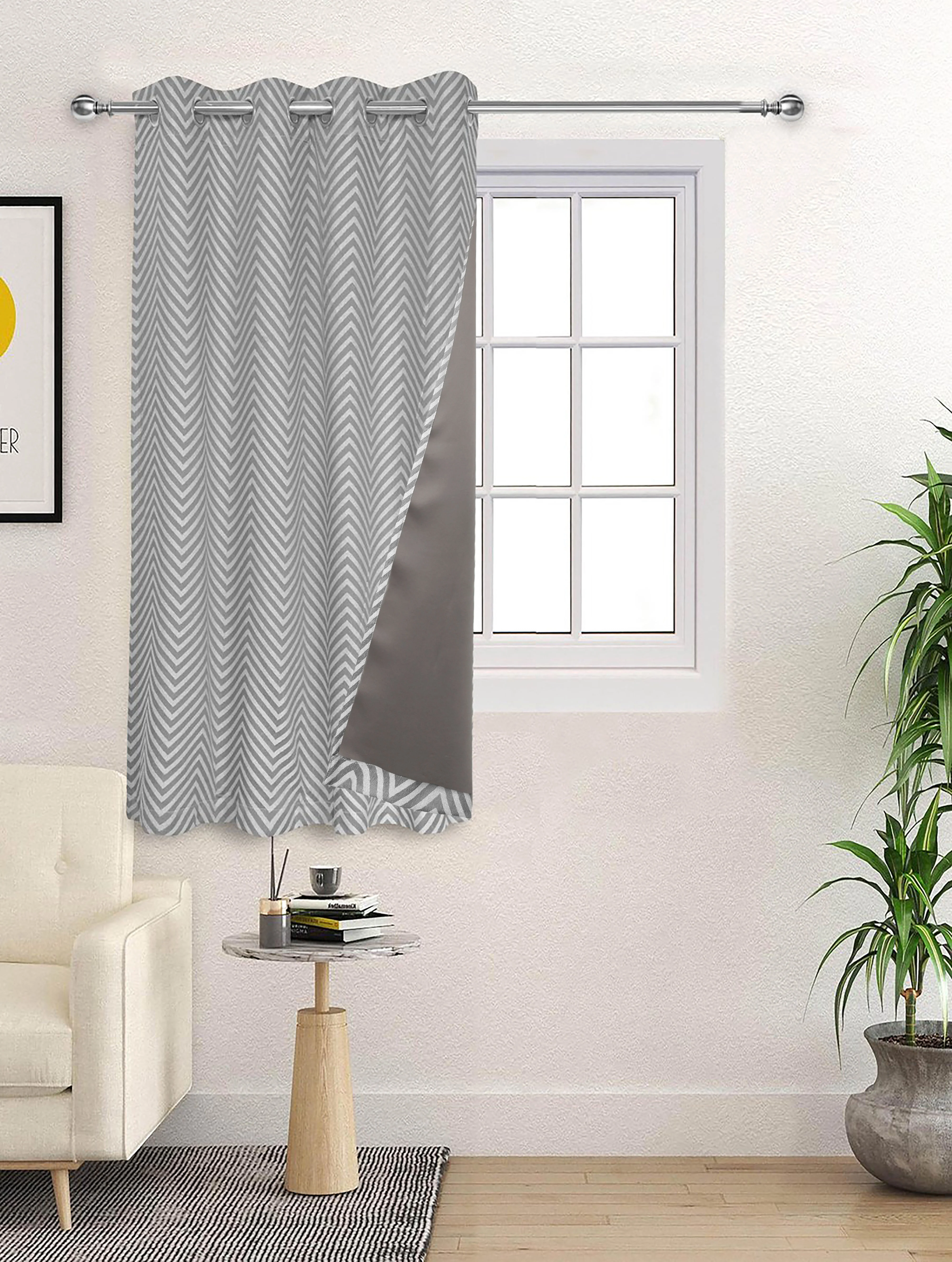 CHEVRON Damask Cotton Curtains | Elegant Living Room Drapes - Image 28