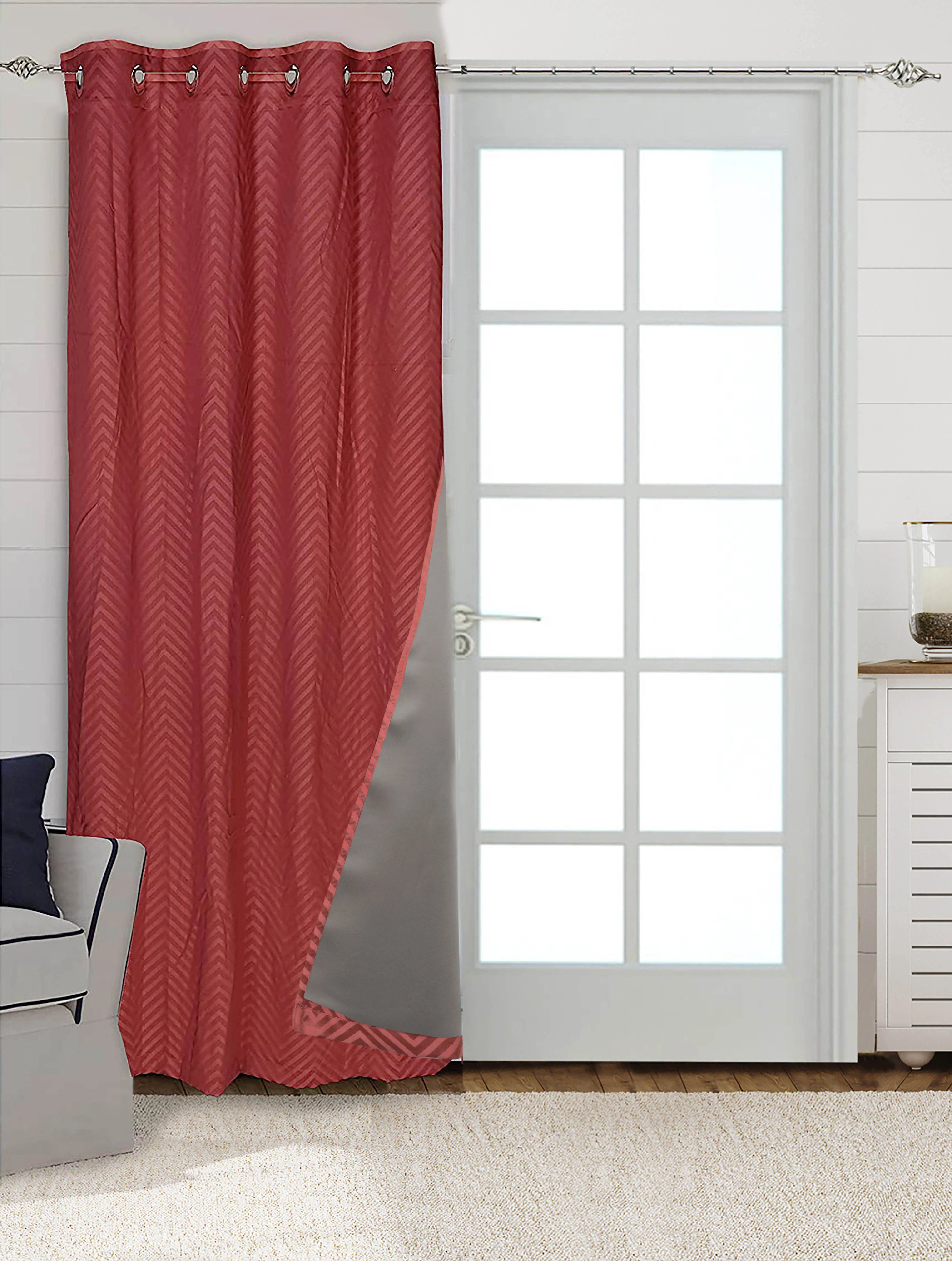 CHEVRON Damask Cotton Curtains | Elegant Living Room Drapes - Image 33