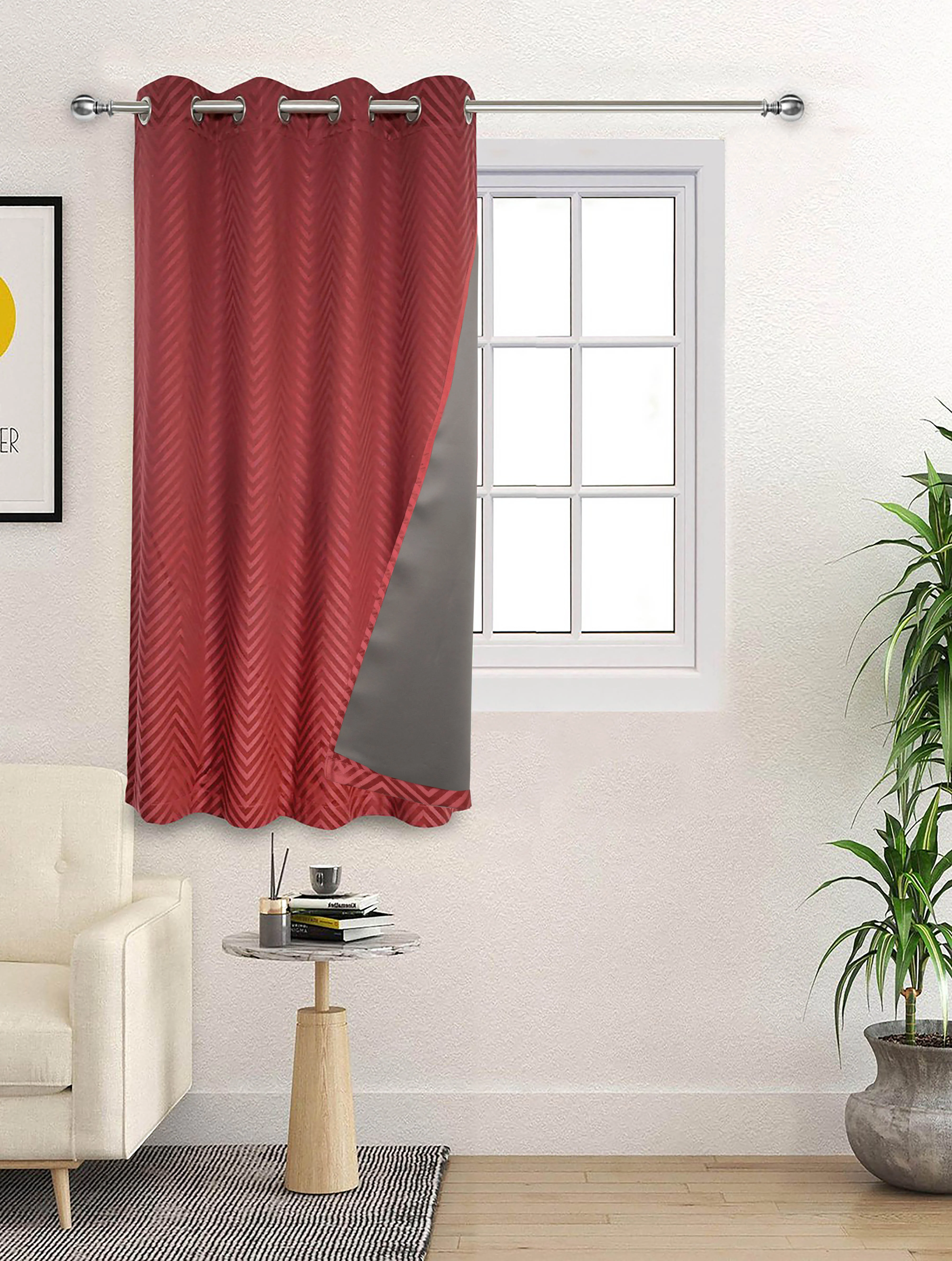 CHEVRON Damask Cotton Curtains | Elegant Living Room Drapes - Image 35