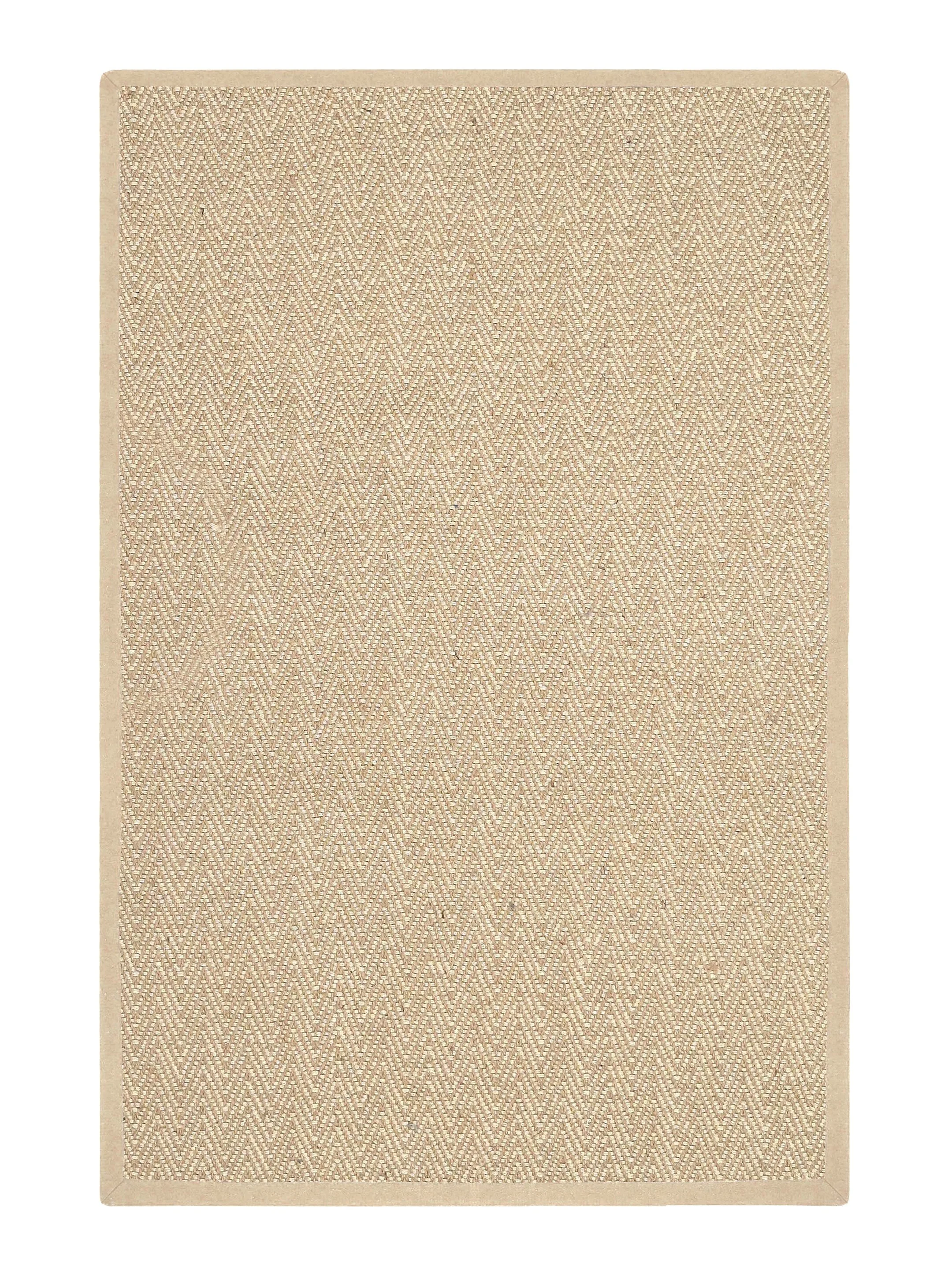Chevron Jute & Cotton Woven Anti-Slip Strong Border Rug - Image 15