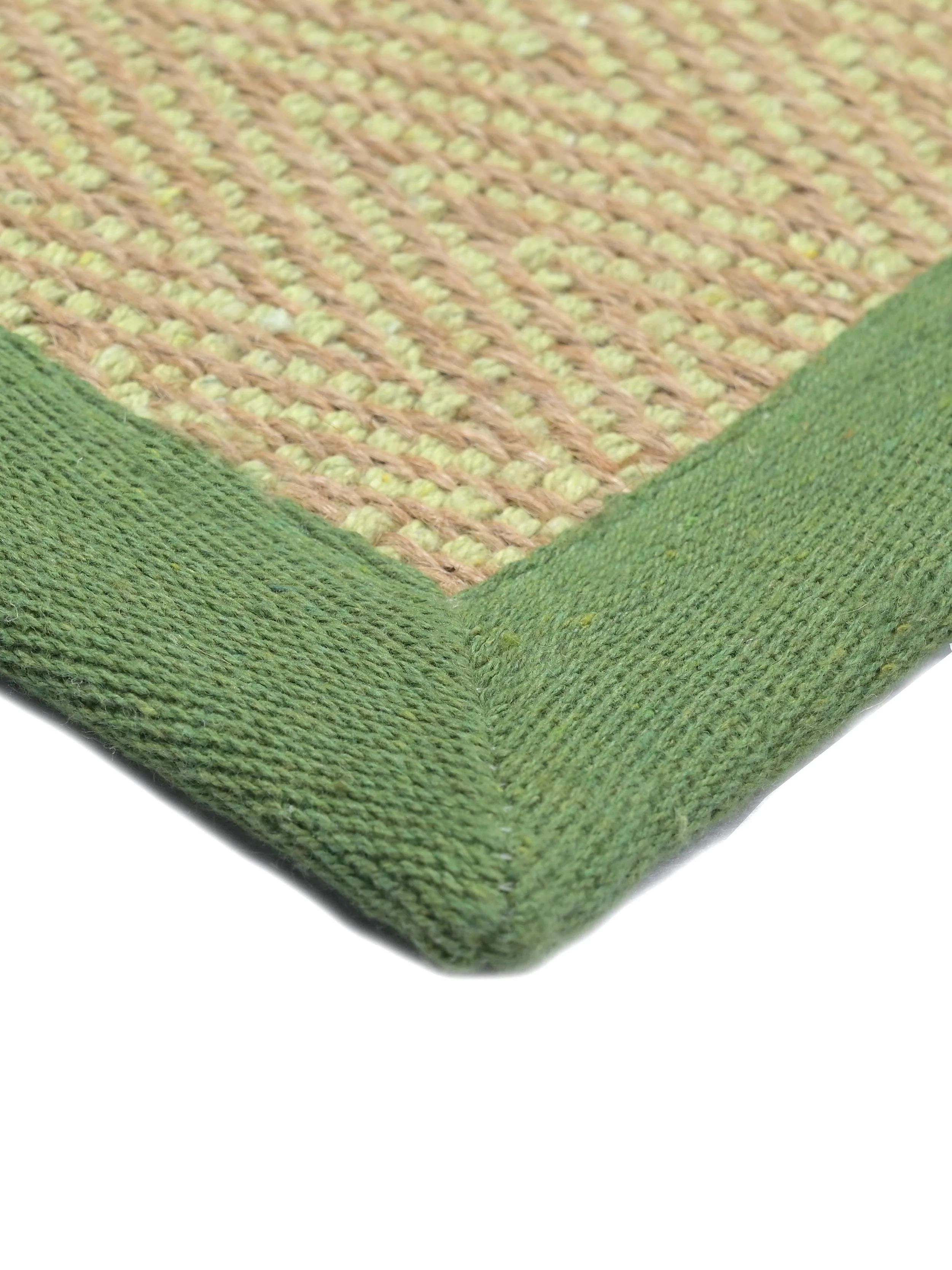 Chevron Jute & Cotton Woven Anti-Slip Strong Border Rug - Image 5