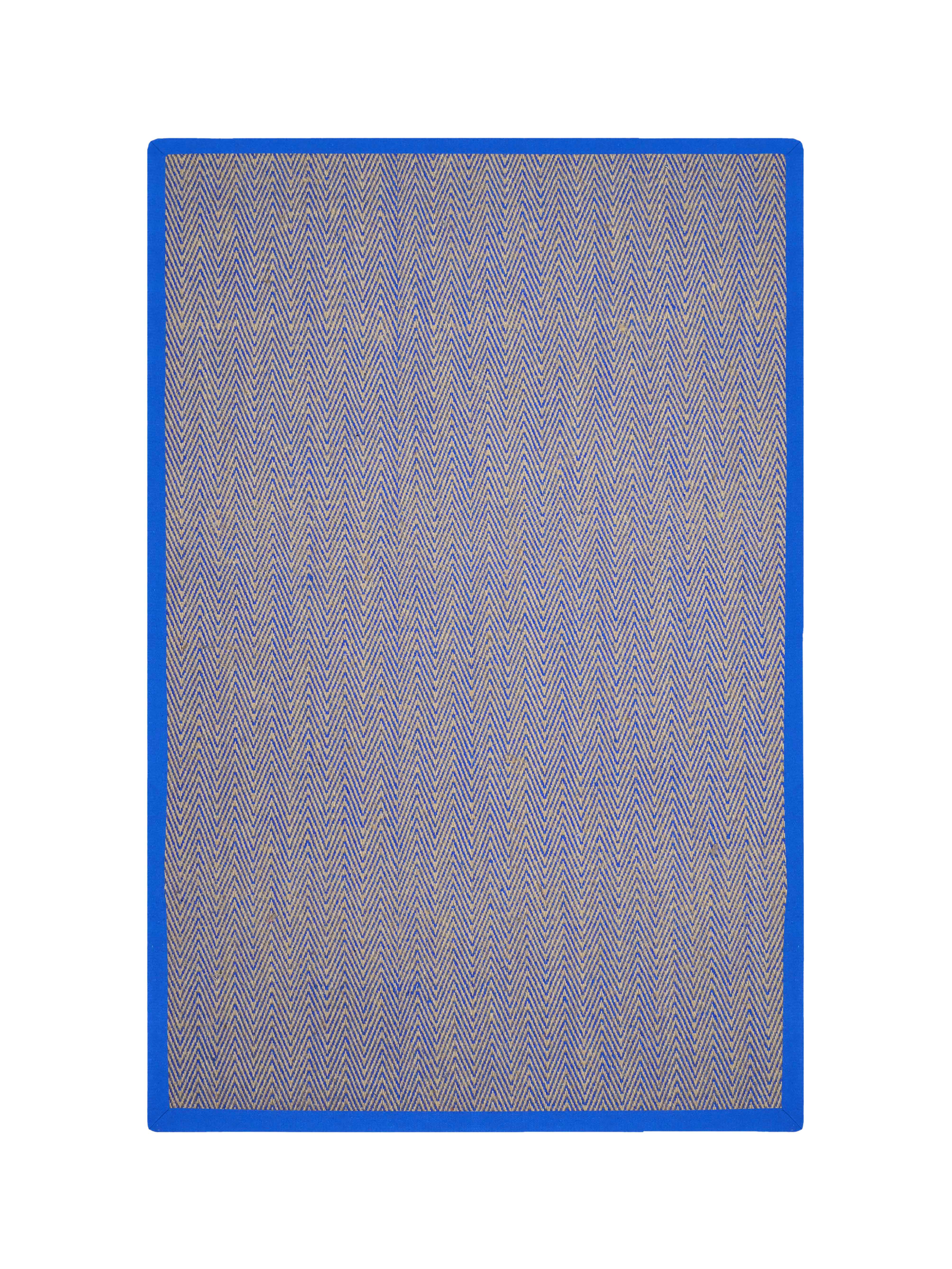 Chevron Jute & Cotton Woven Anti-Slip Strong Border Rug - Image 8
