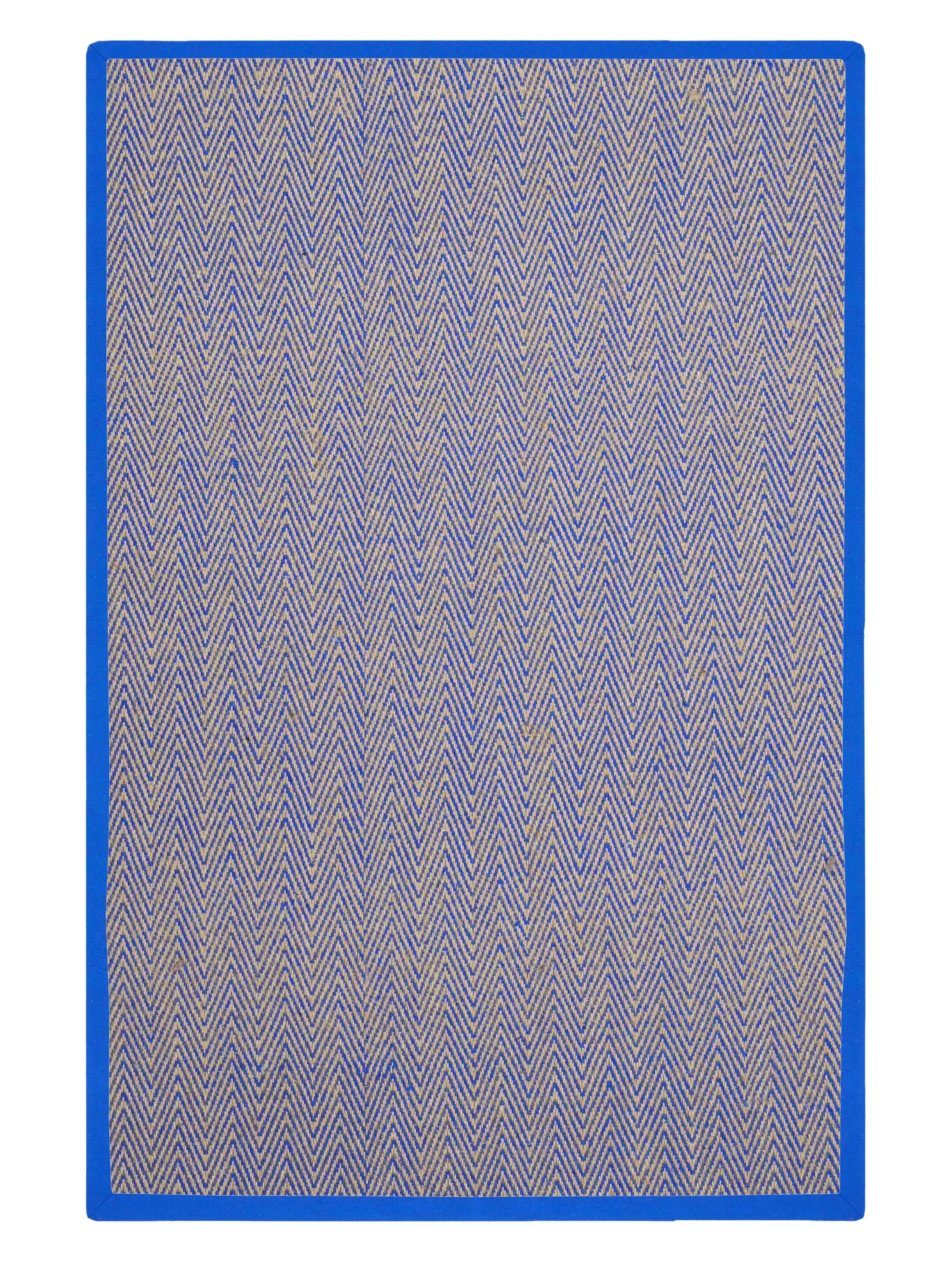 Chevron Jute & Cotton Woven Anti-Slip Strong Border Rug - Image 9