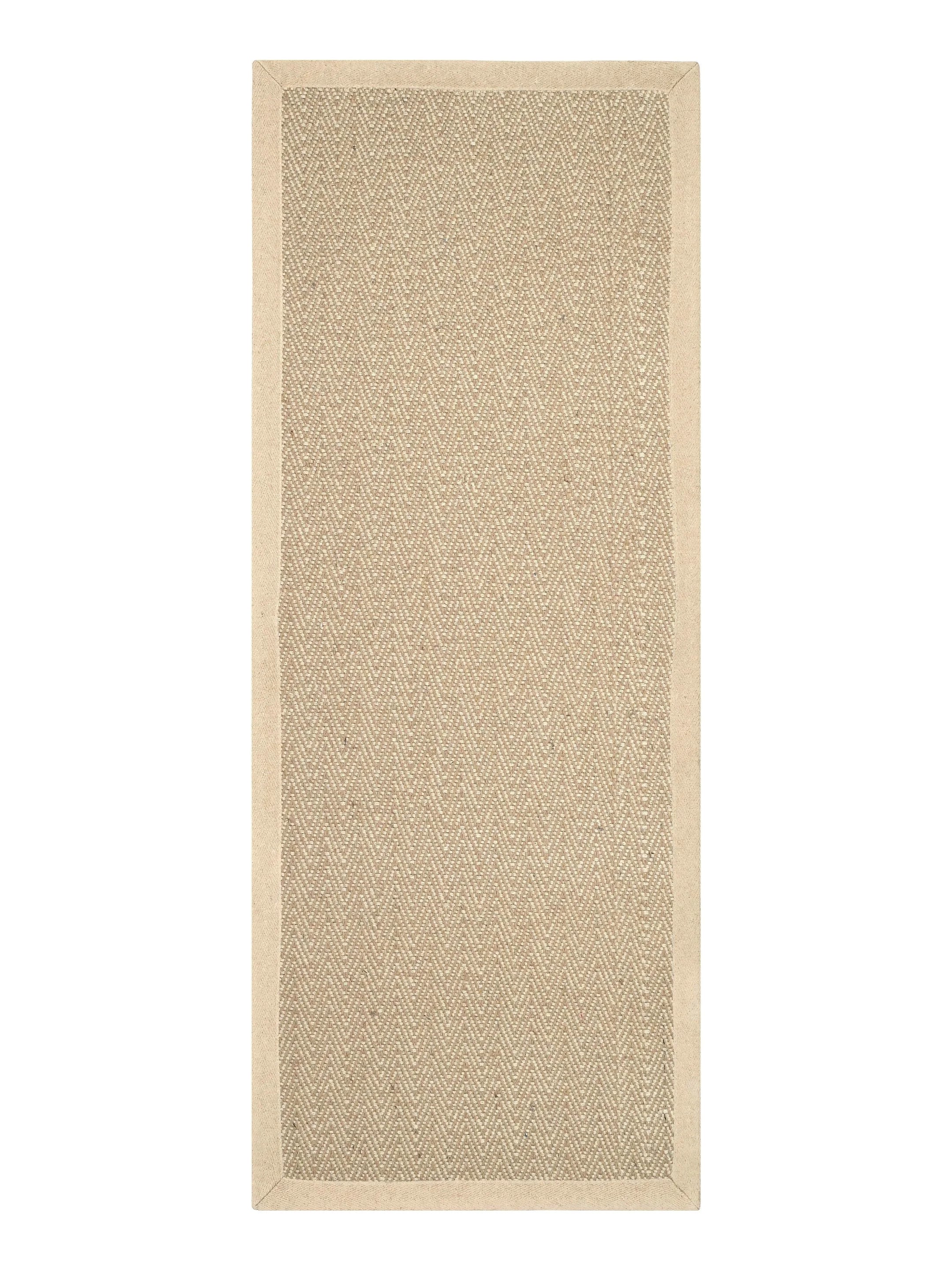 Chevron Jute & Cotton Woven Anti-Slip Strong Border Runner - Image 12