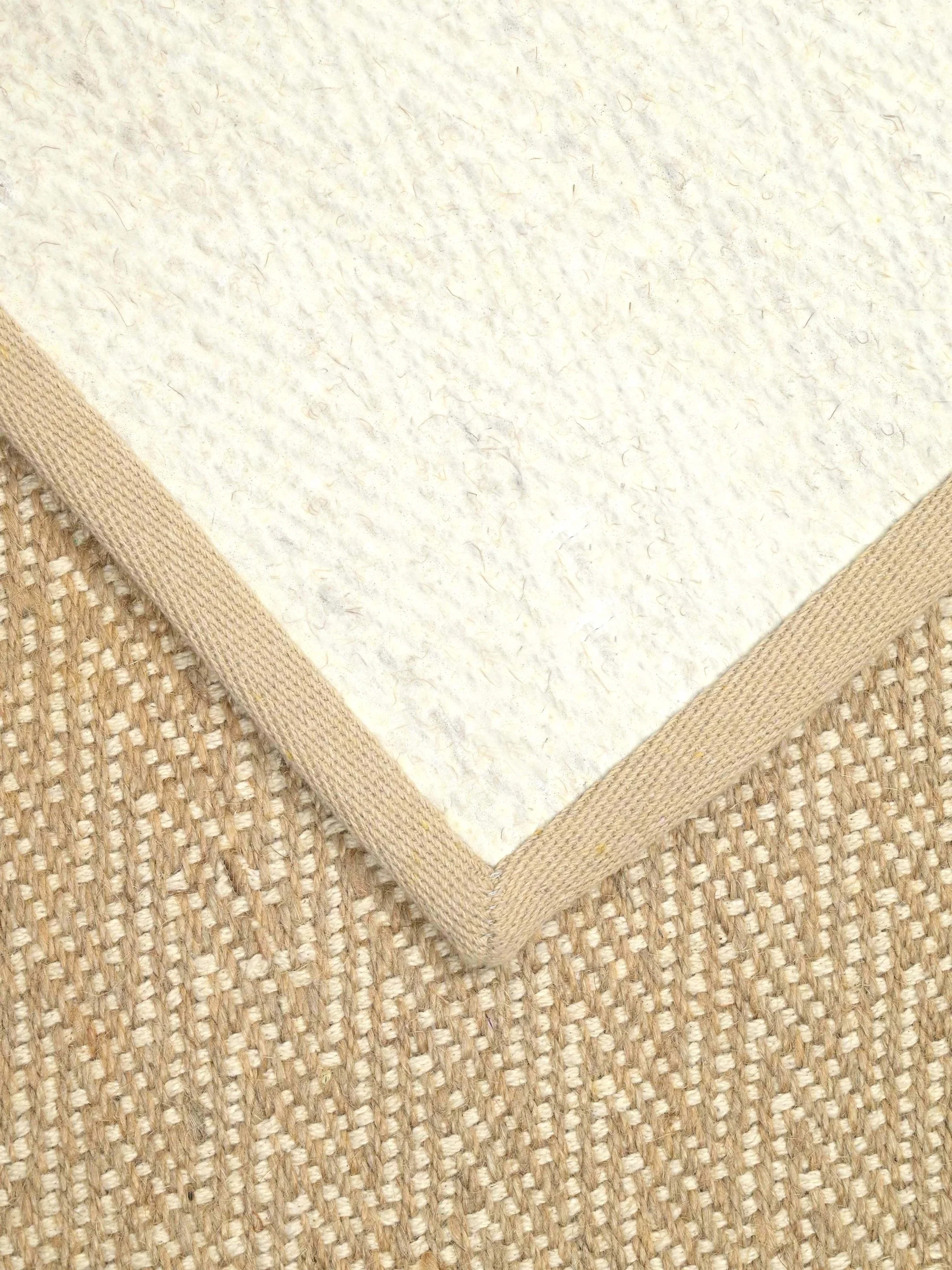 Chevron Jute & Cotton Woven Anti-Slip Strong Border Runner - Image 15