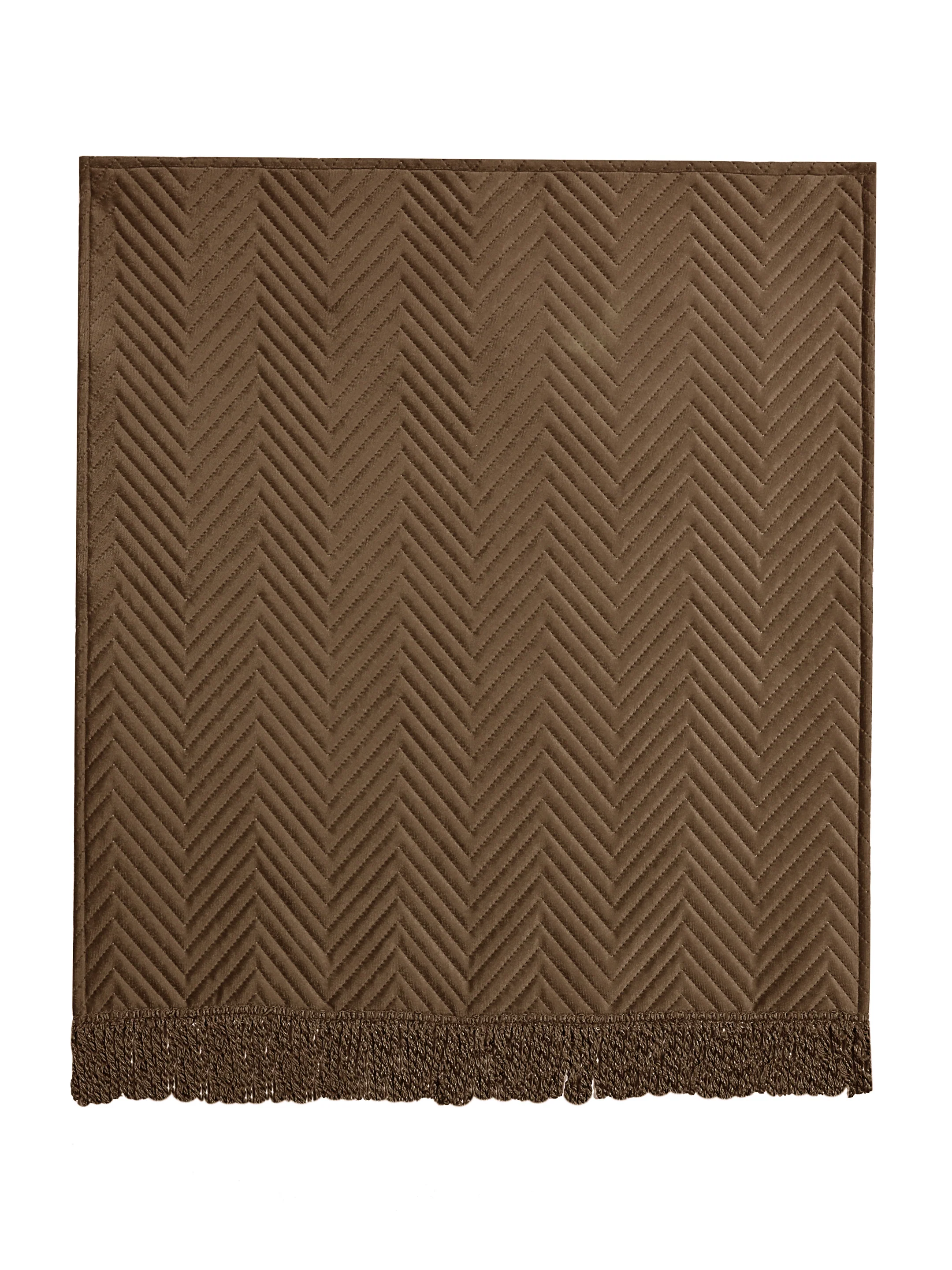 CHEVRON Velvet Sofa Cover | 2 Seater Set with 2 Cushions & 2 Arm Covers - Image 24