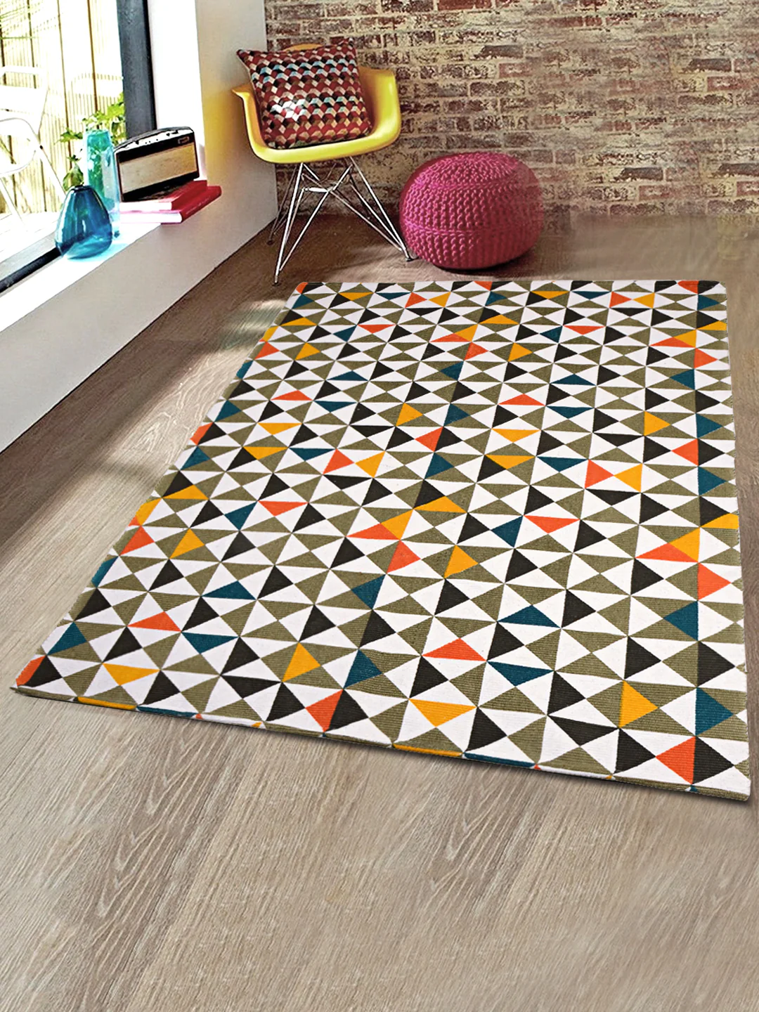Colored Firki Cotton Mats & Floor Runners | Multipurpose & Vibrant Designs - Image 21