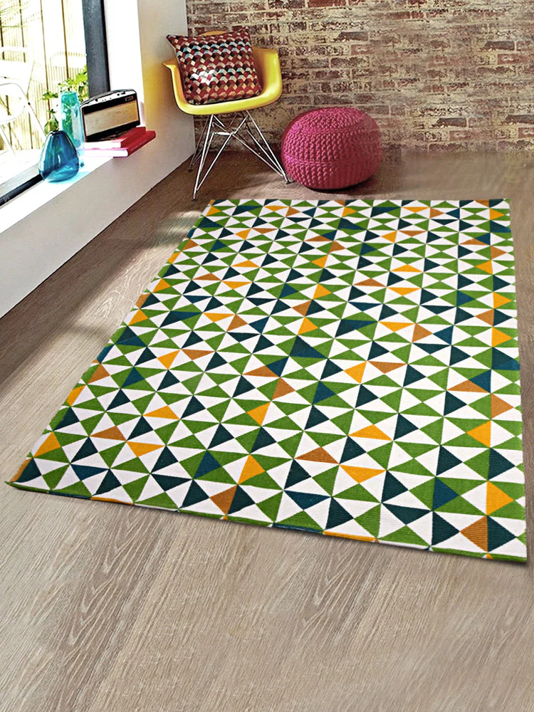 FIRKI Printed Rib Rug | Vibrant Prints with Durable Ribbed Texture - Image 12