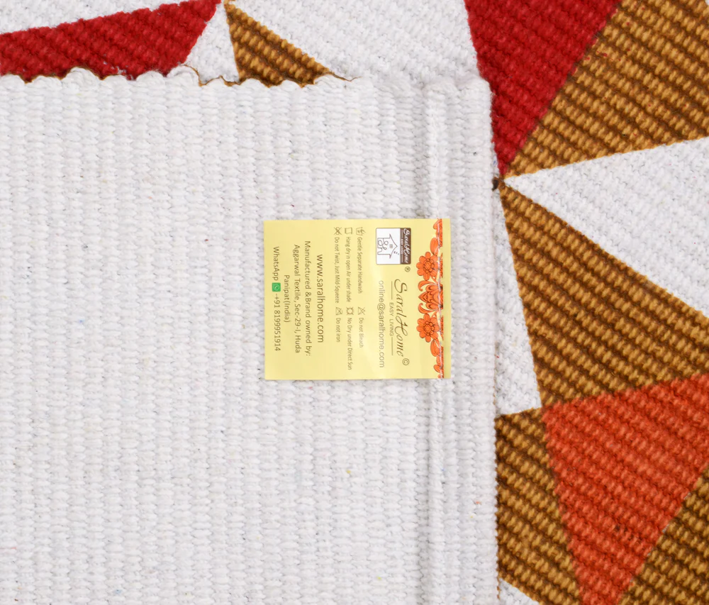 FIRKI Printed Rib Rug | Vibrant Prints with Durable Ribbed Texture - Image 5