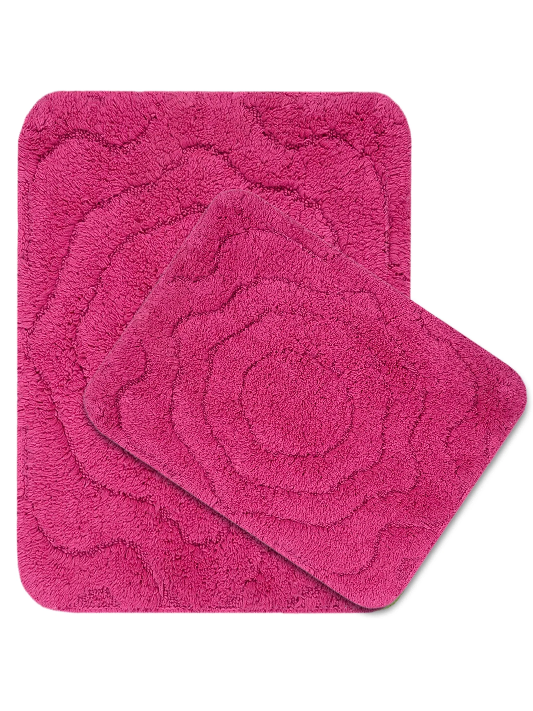 Cotton Bathmat Set with Contour (45x60 & 45x50 cm) – Anti-Skid Design - Image 7