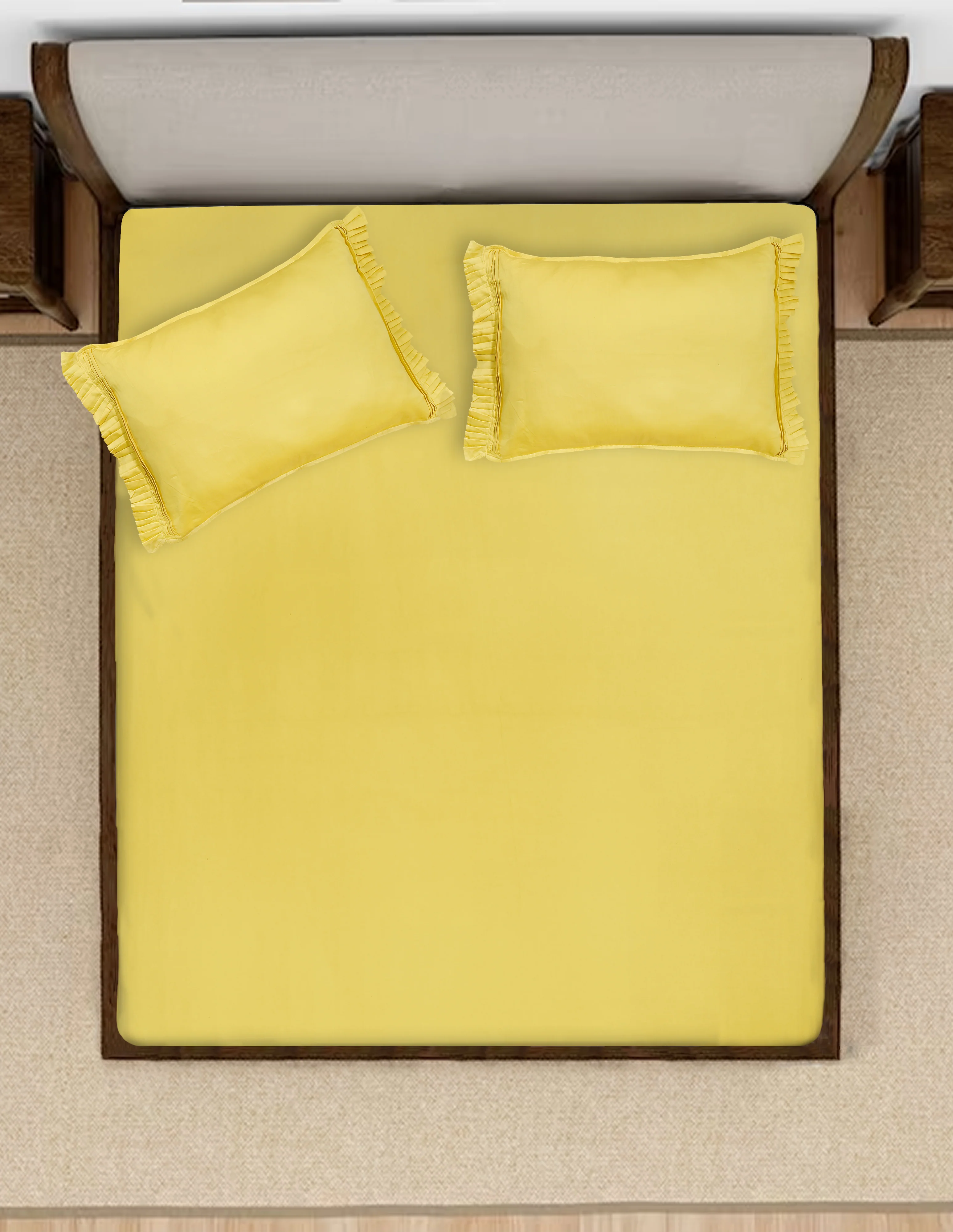 Classic Cotton Bedsheet with 2 Pillow Covers | Queen Size - Image 18