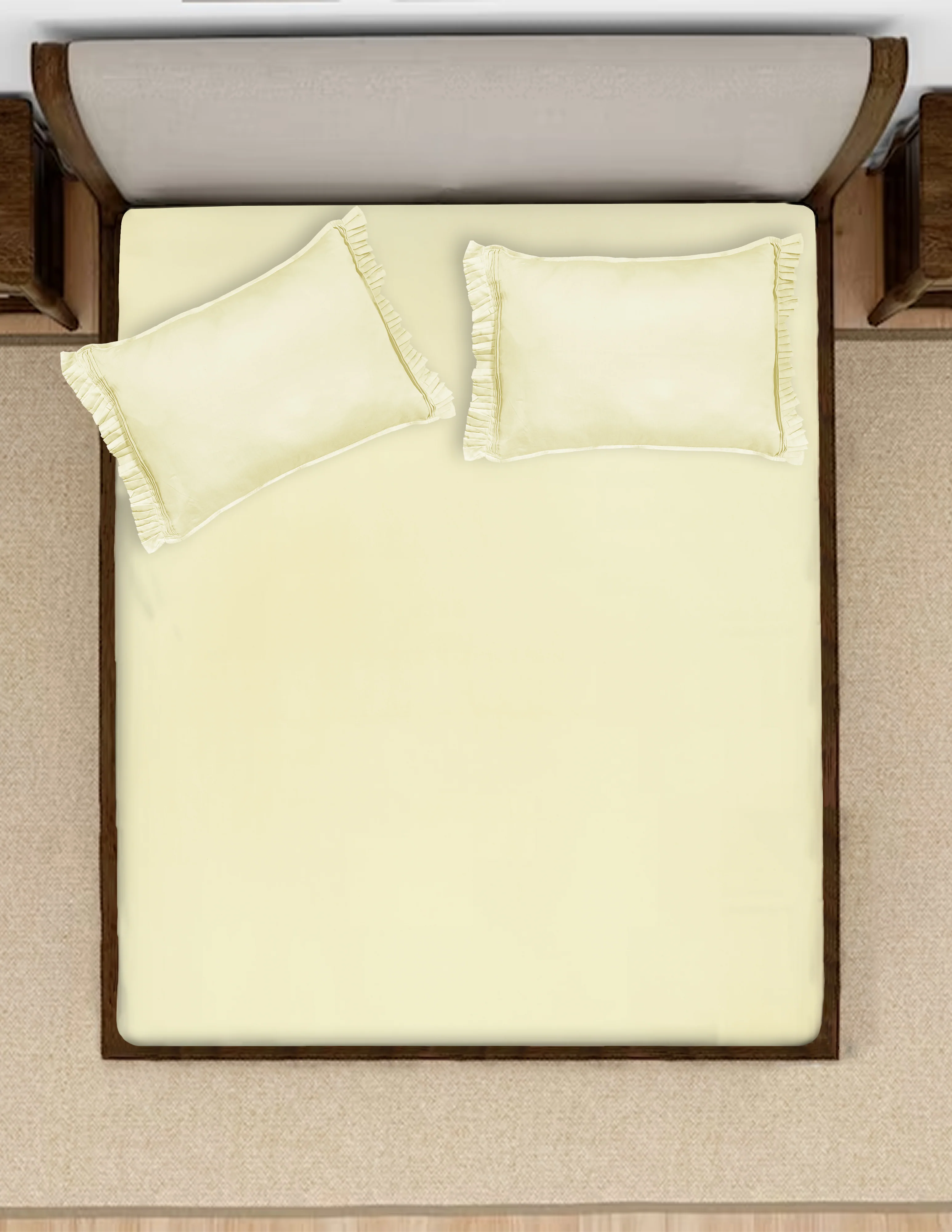 Classic Cotton Bedsheet with 2 Pillow Covers | Queen Size - Image 7