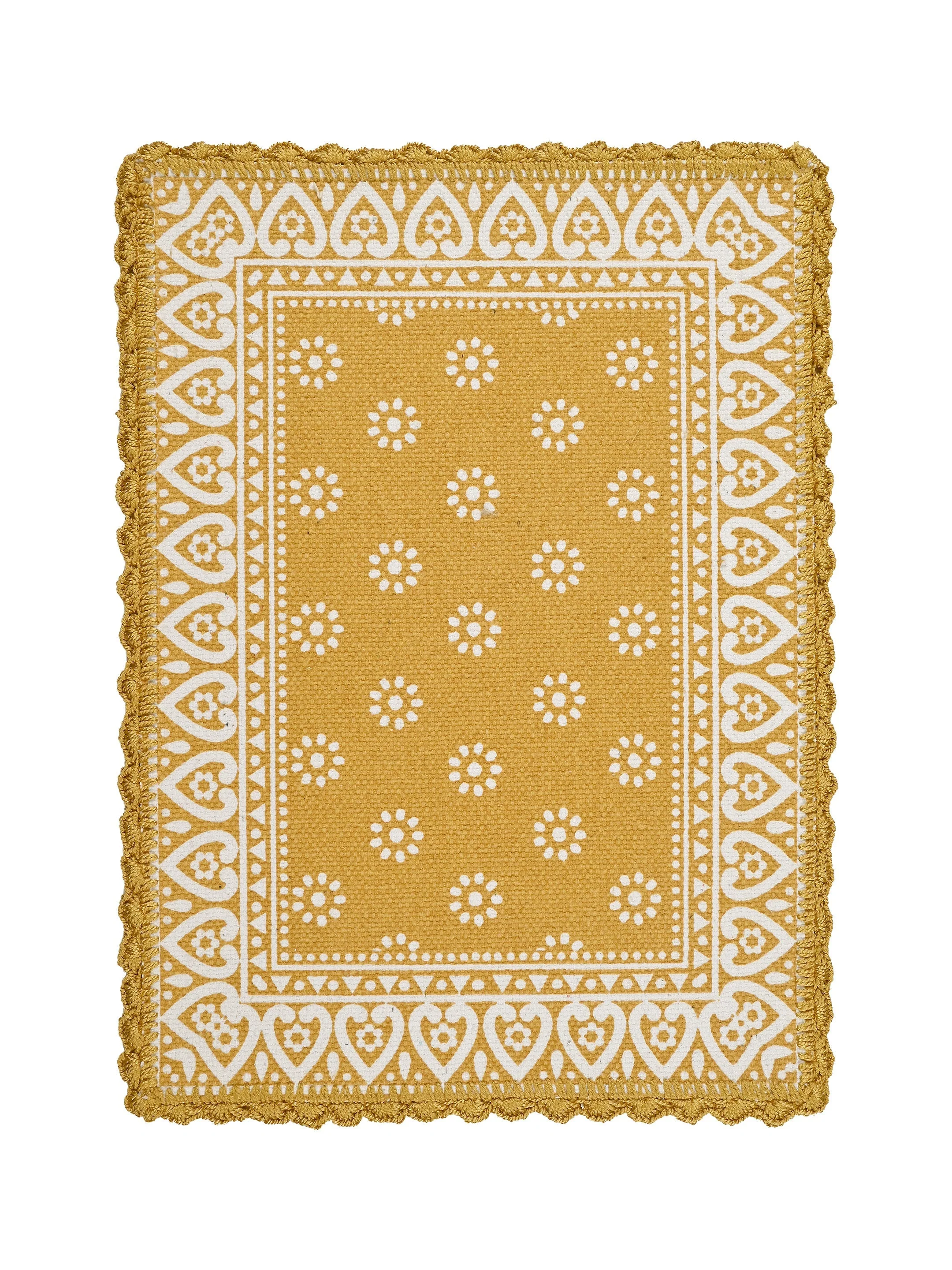 Cotton Dining Table Placemat Set | 4 Mats (33x45 cm) + 1 Runner (45x120 cm) | Set of 5 - Image 5