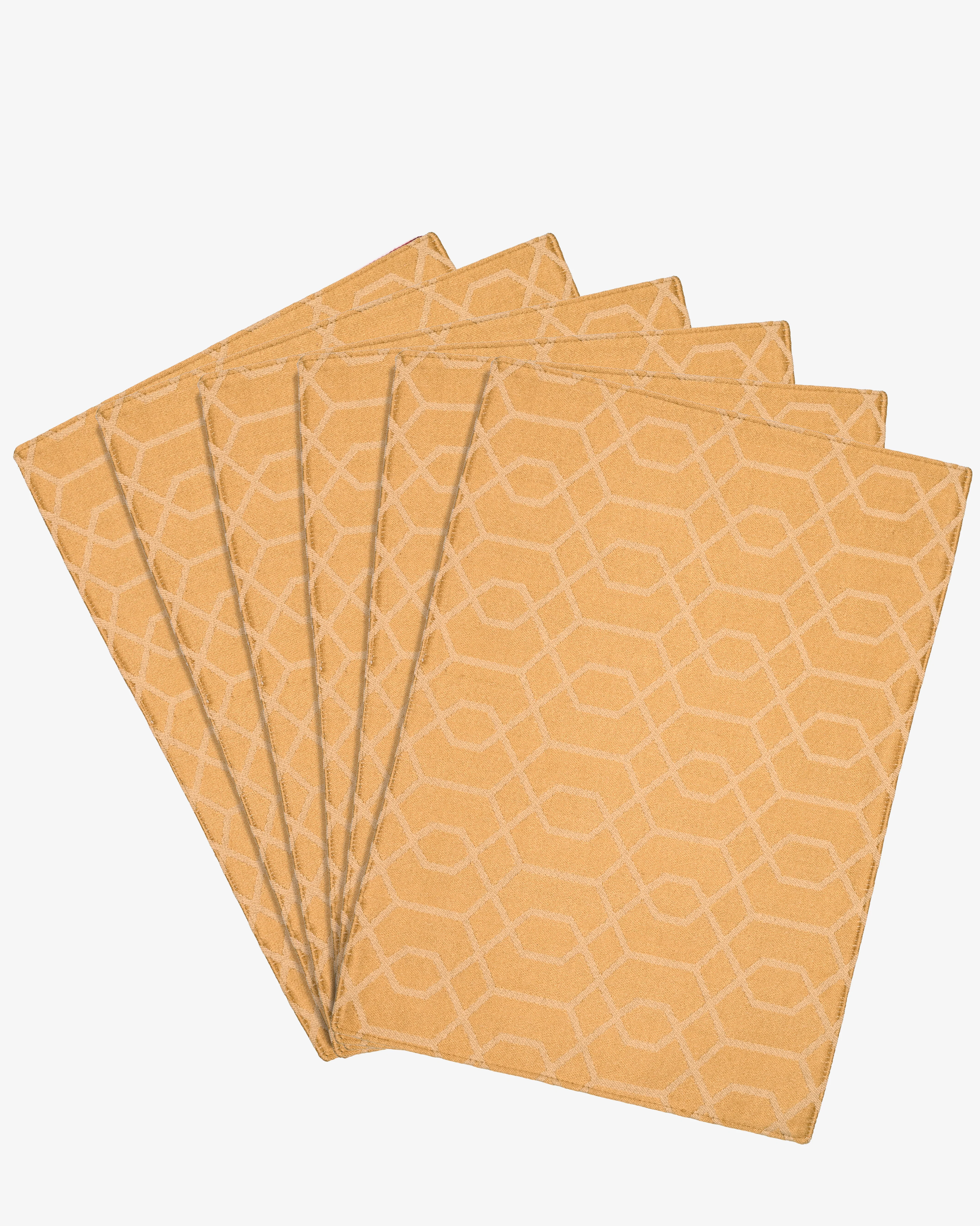 Saral Home Cotton Placemats Set of 6 | 33x45 cm | Elegant Dining Decor - Image 4