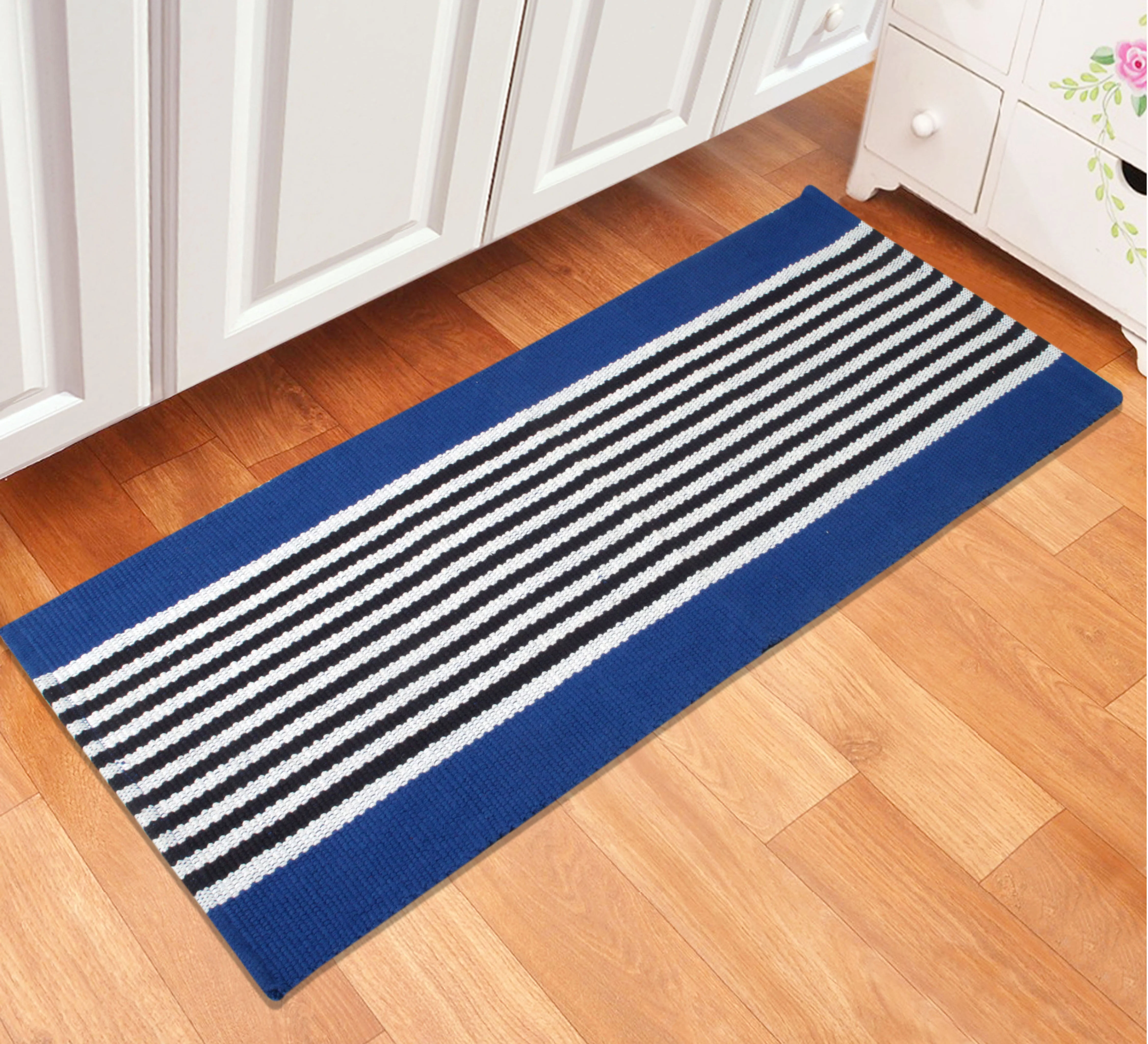 Cotton Printed & Woven Floor Runner 45x180 & 50x180 cm Floor Mat Combo – Set of 2 - Image 20