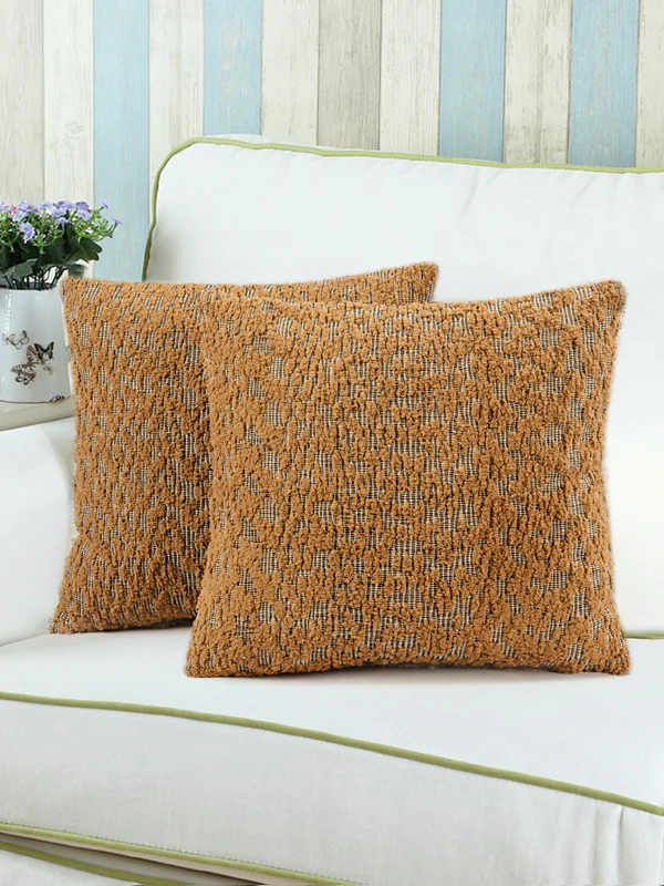 Sikkim Cushion Cover Set – Set of 2 – Boho Print & Handwoven Feel